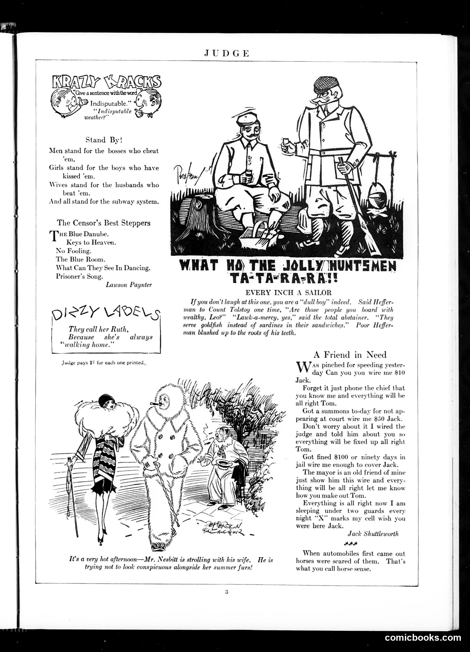 Judge — August 7, 1926 — page 5: Judge, 1926-08-07