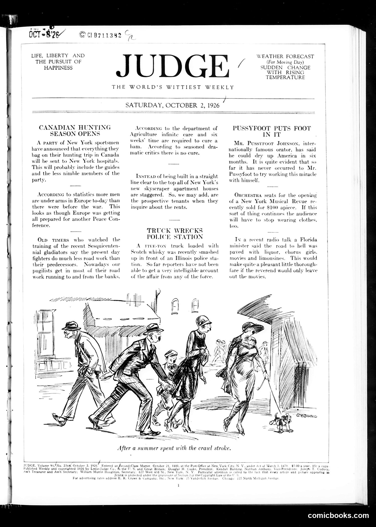 Judge — October 2, 1926 — page 3: Judge, 1926-10-02