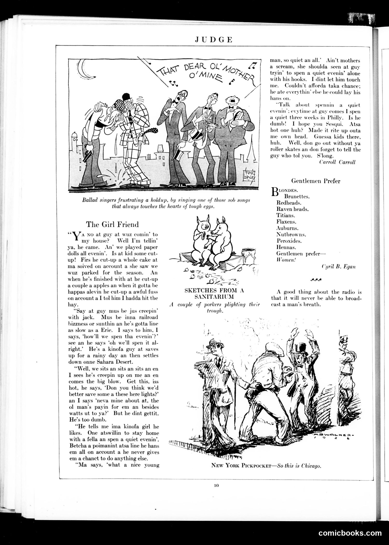 Judge — October 9, 1926 — page 12: Judge, 1926-10-09