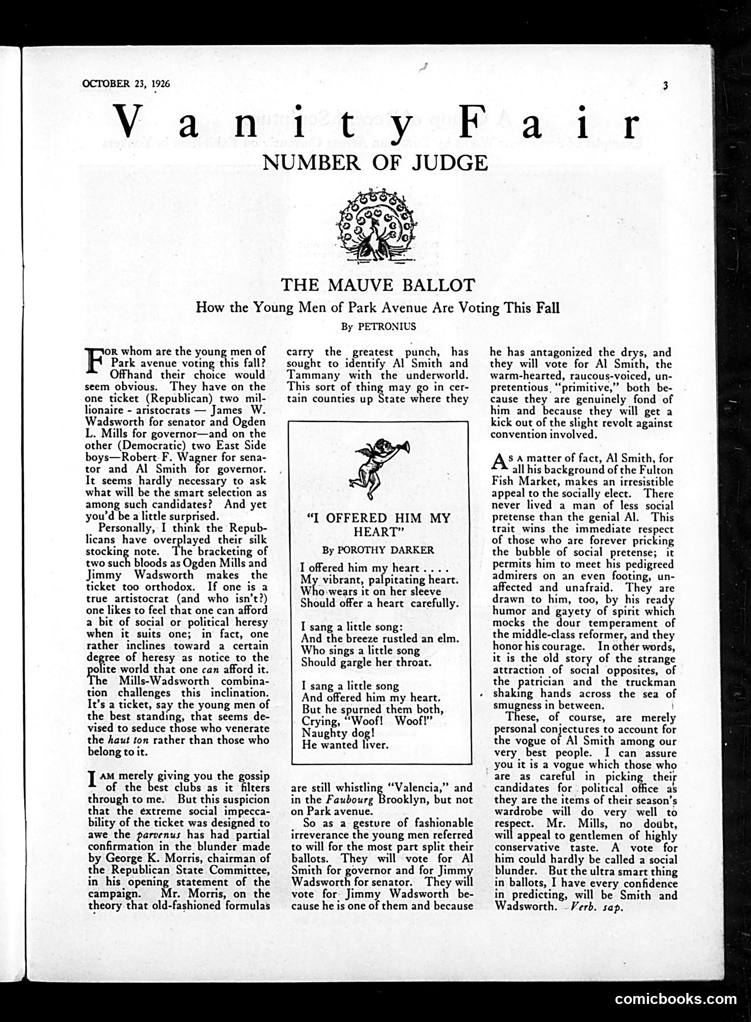 Judge — October 23, 1926 — page 5: Judge, 1926-10-23
