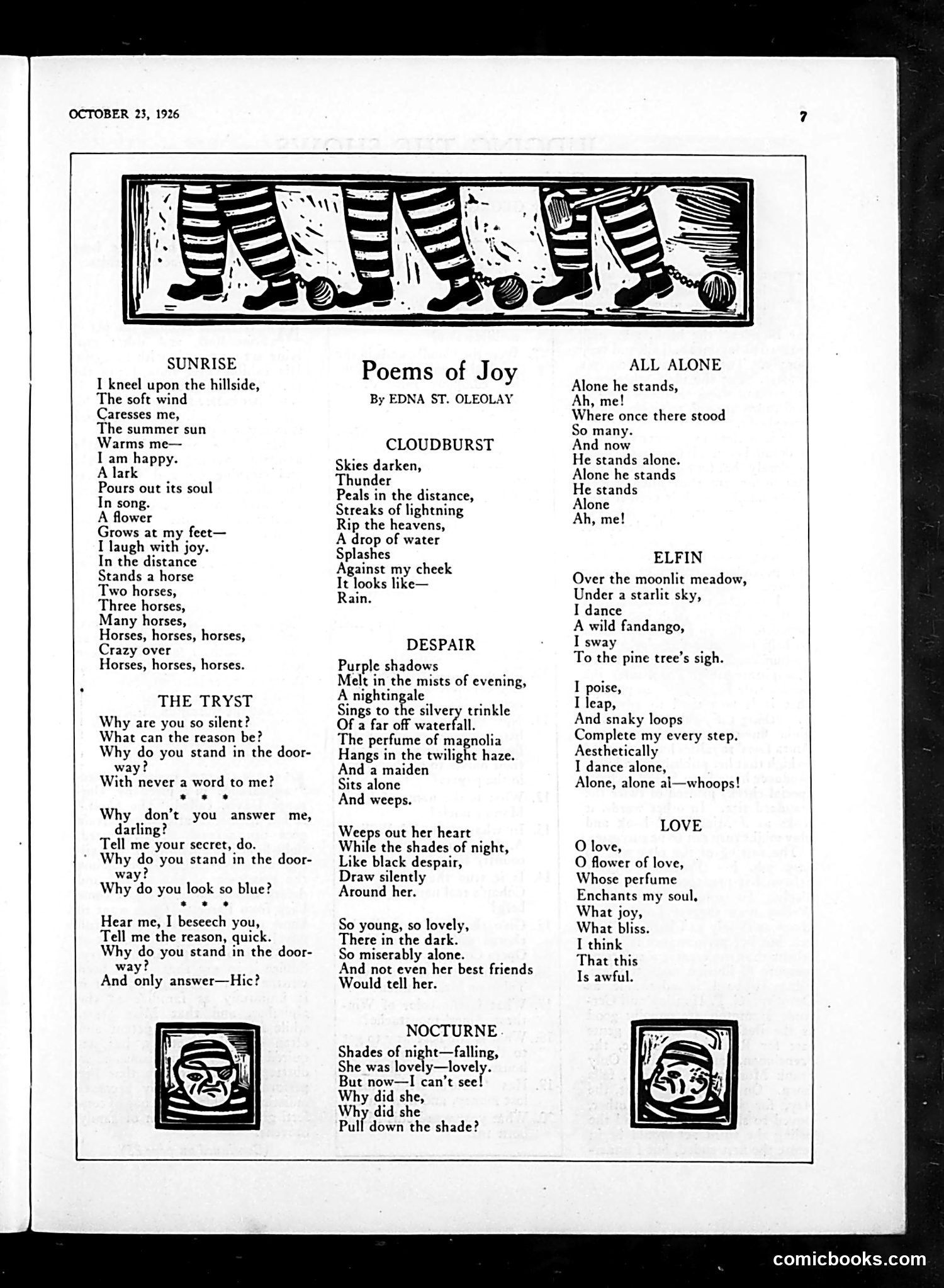 Judge — October 23, 1926 — page 9: Judge, 1926-10-23