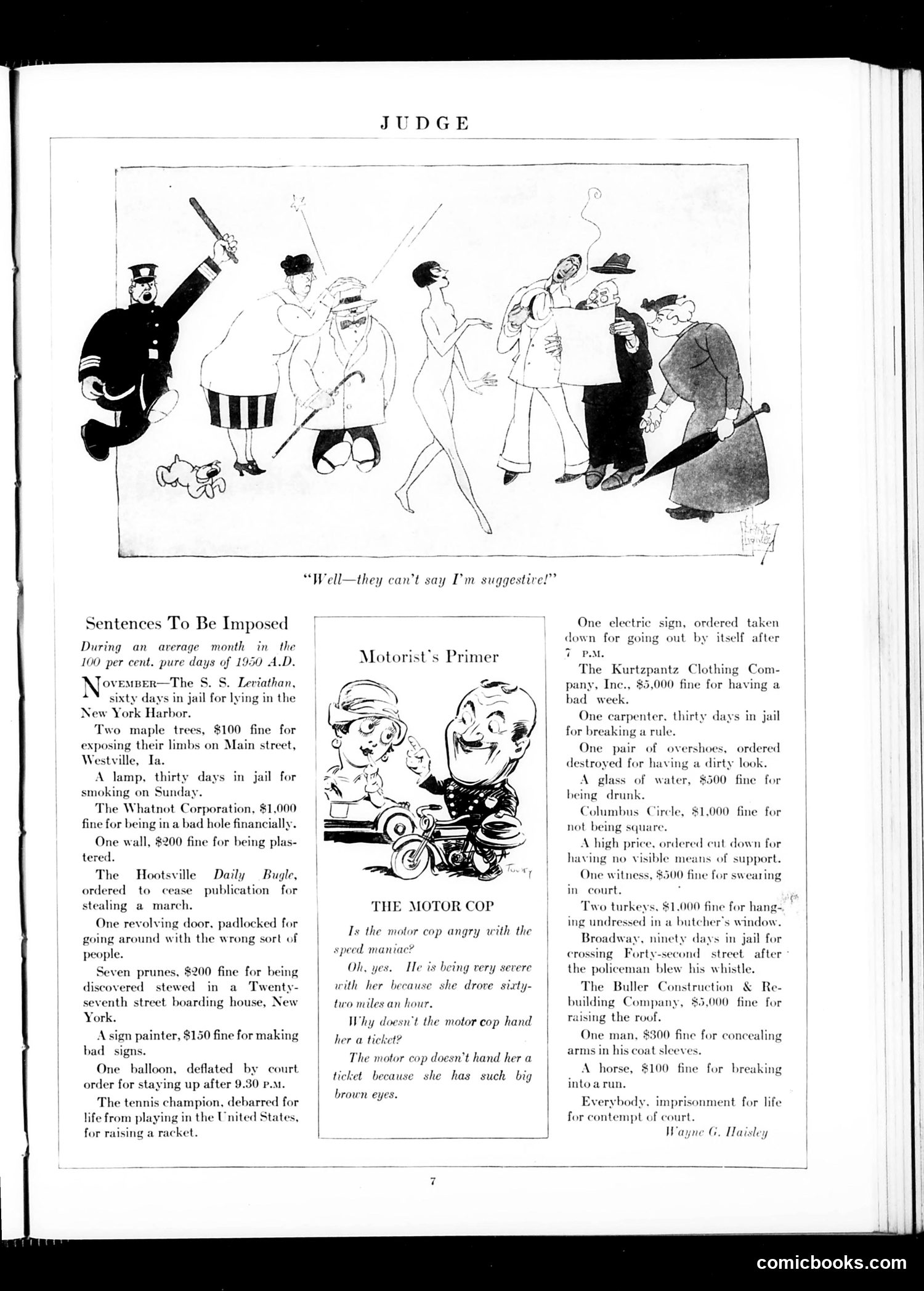 Judge — November 6, 1926 — page 9: Judge, 1926-11-06