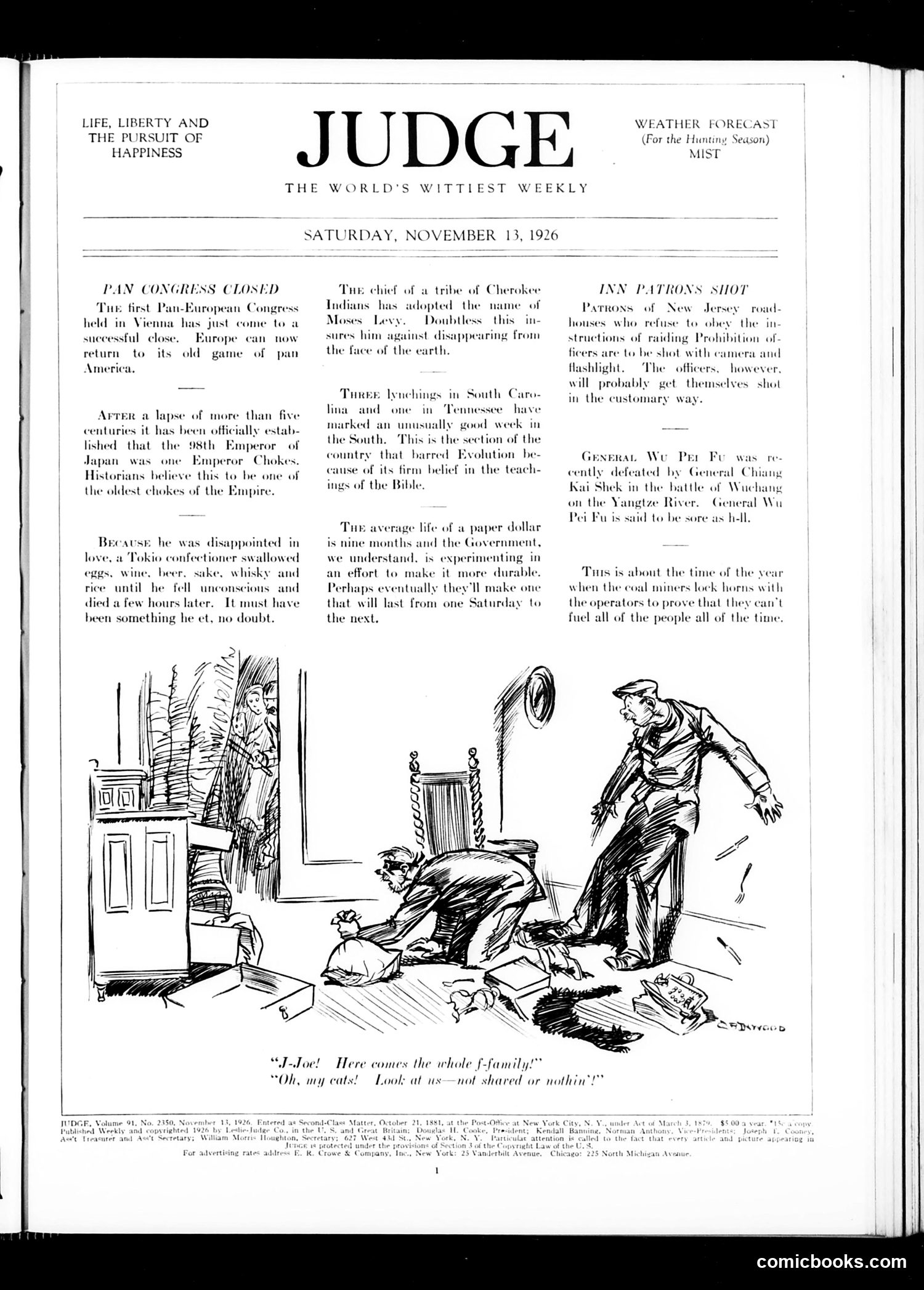 Judge — November 13, 1926 — page 3: Judge, 1926-11-13