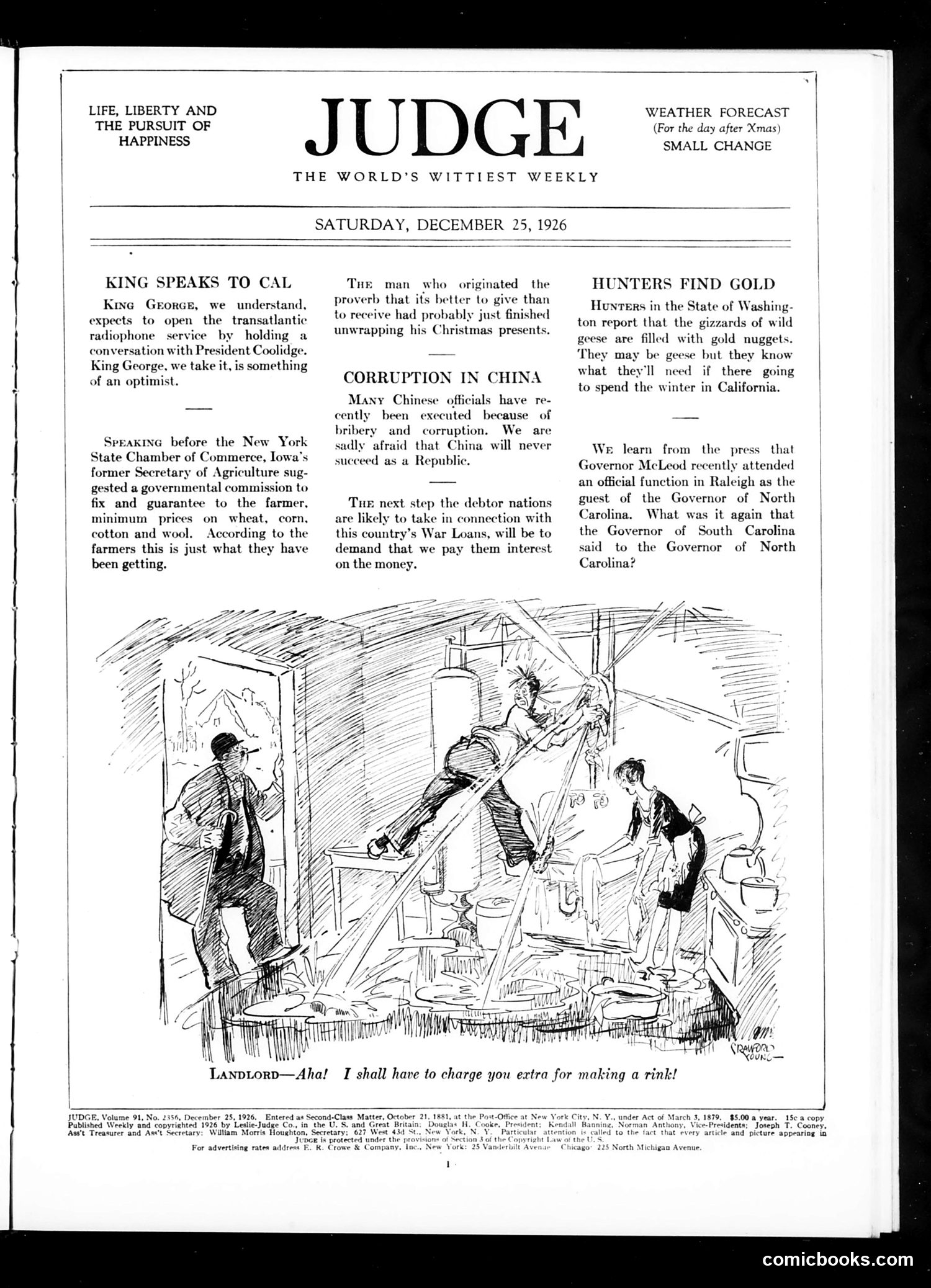 Judge — December 25, 1926 — page 3: Judge, 1926-12-25