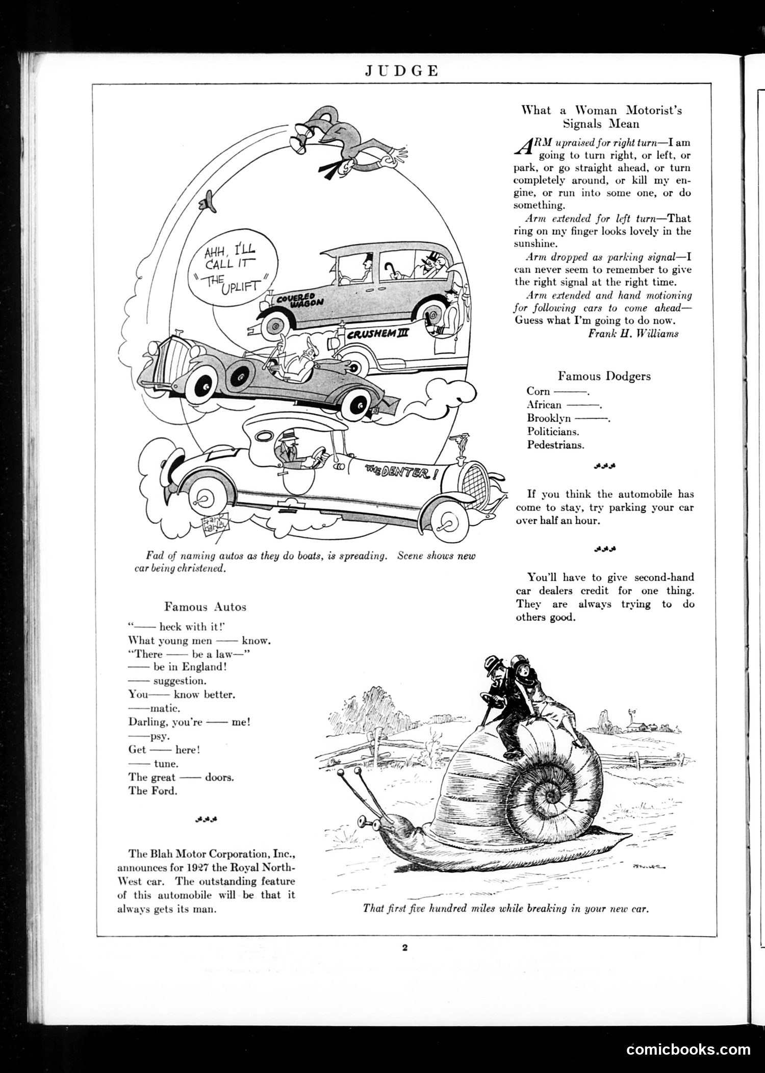 Judge — January 8, 1927 — page 4: Judge, 1927-01-08