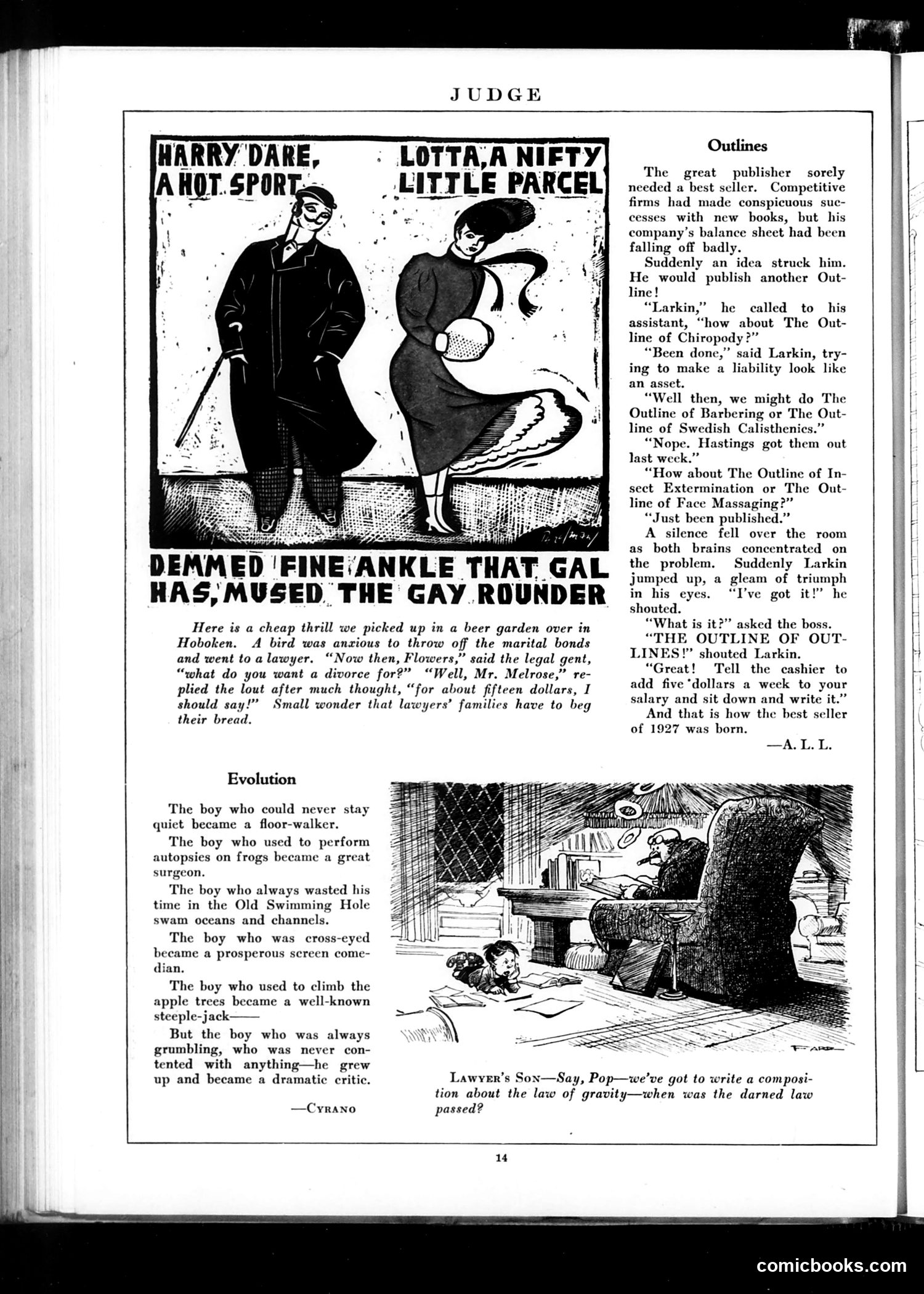 Judge — March 5, 1927 — page 14: Judge, 1927-03-05