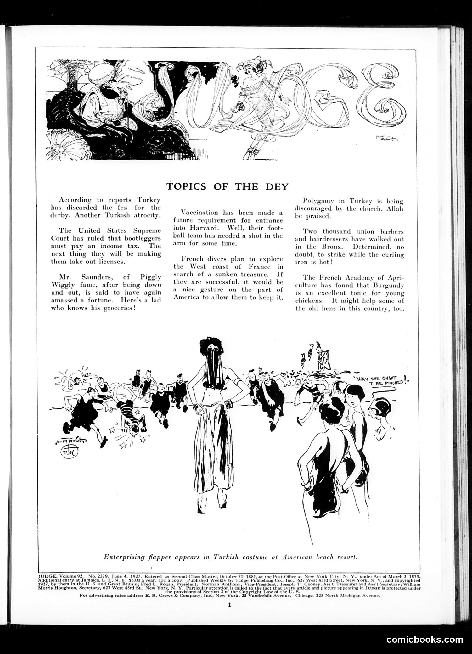 Judge — June 4, 1927 — page 3: Judge, 1927-06-04