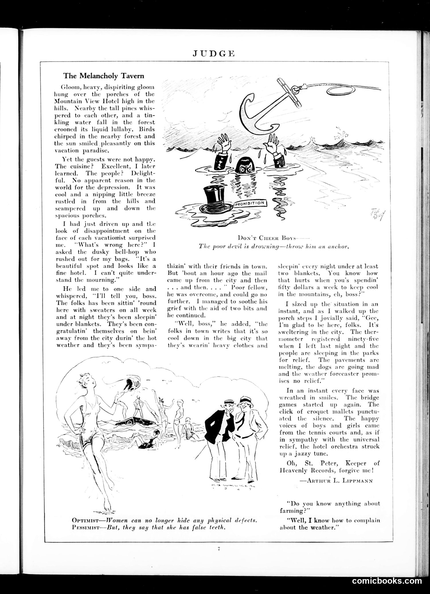 Judge — August 13, 1927 — page 9: Judge, 1927-08-13