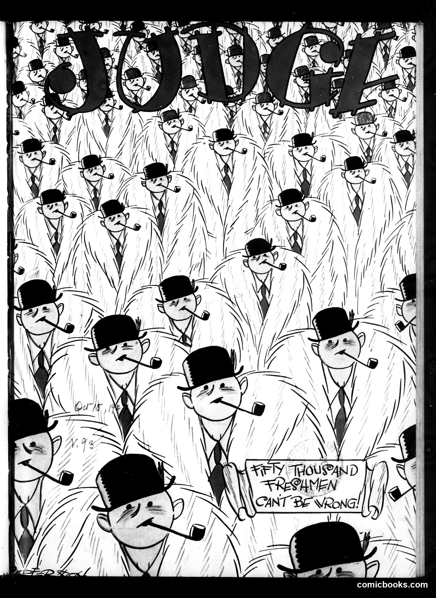 Judge — October 15, 1927 — page 1: Judge, 1927-10-15