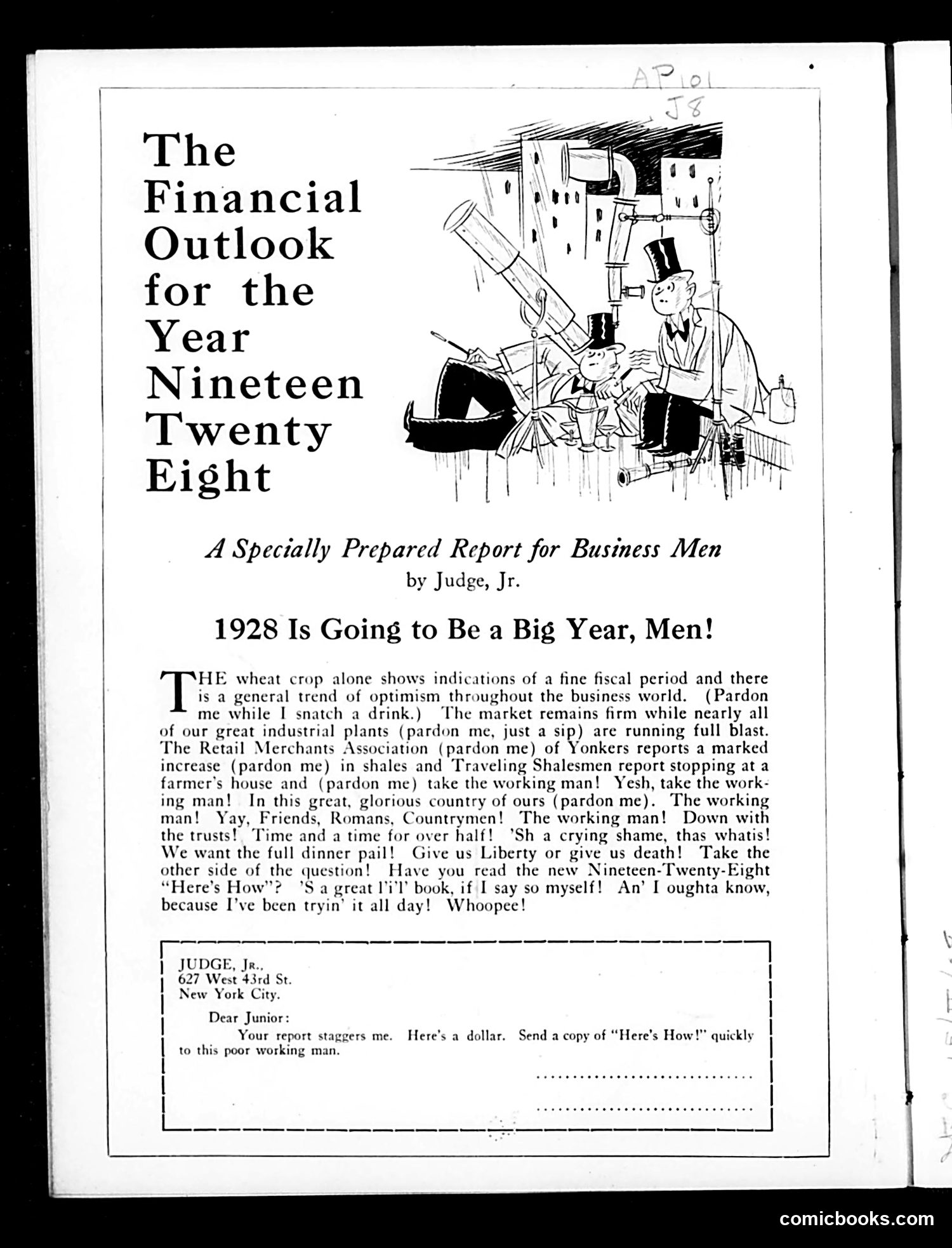 Judge — January 7, 1928 — page 2: Judge, 1928-01-07