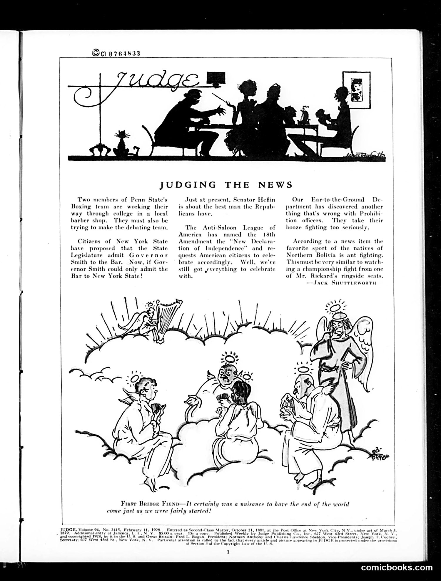 Judge — February 11, 1928 — page 3: Judge, 1928-02-11
