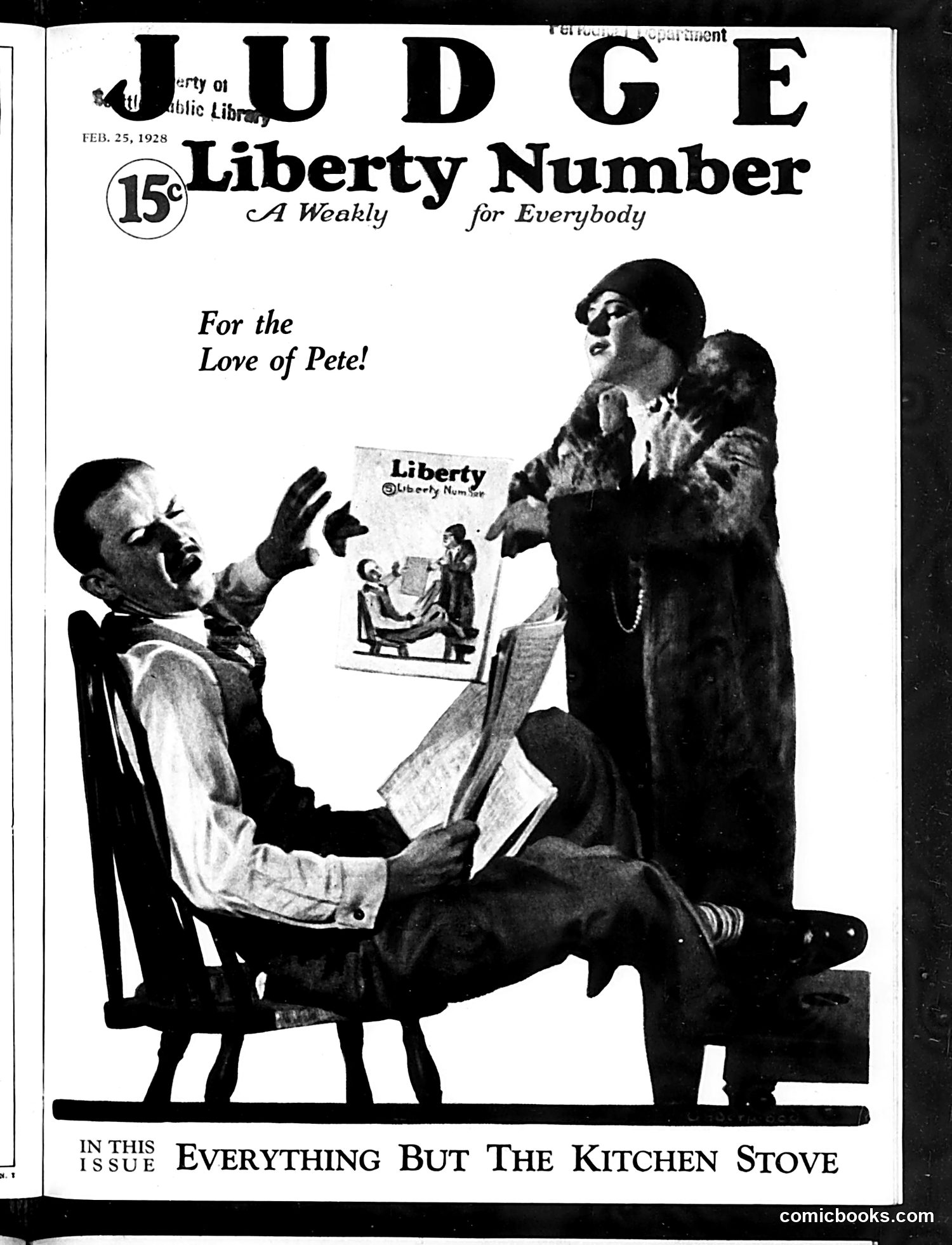 Judge — February 25, 1928 — page 1: Judge, 1928-02-25
