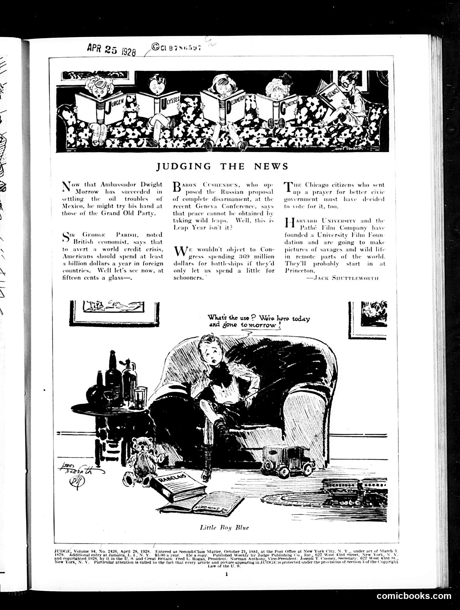 Judge — April 28, 1928 — page 3: Judge, 1928-04-28
