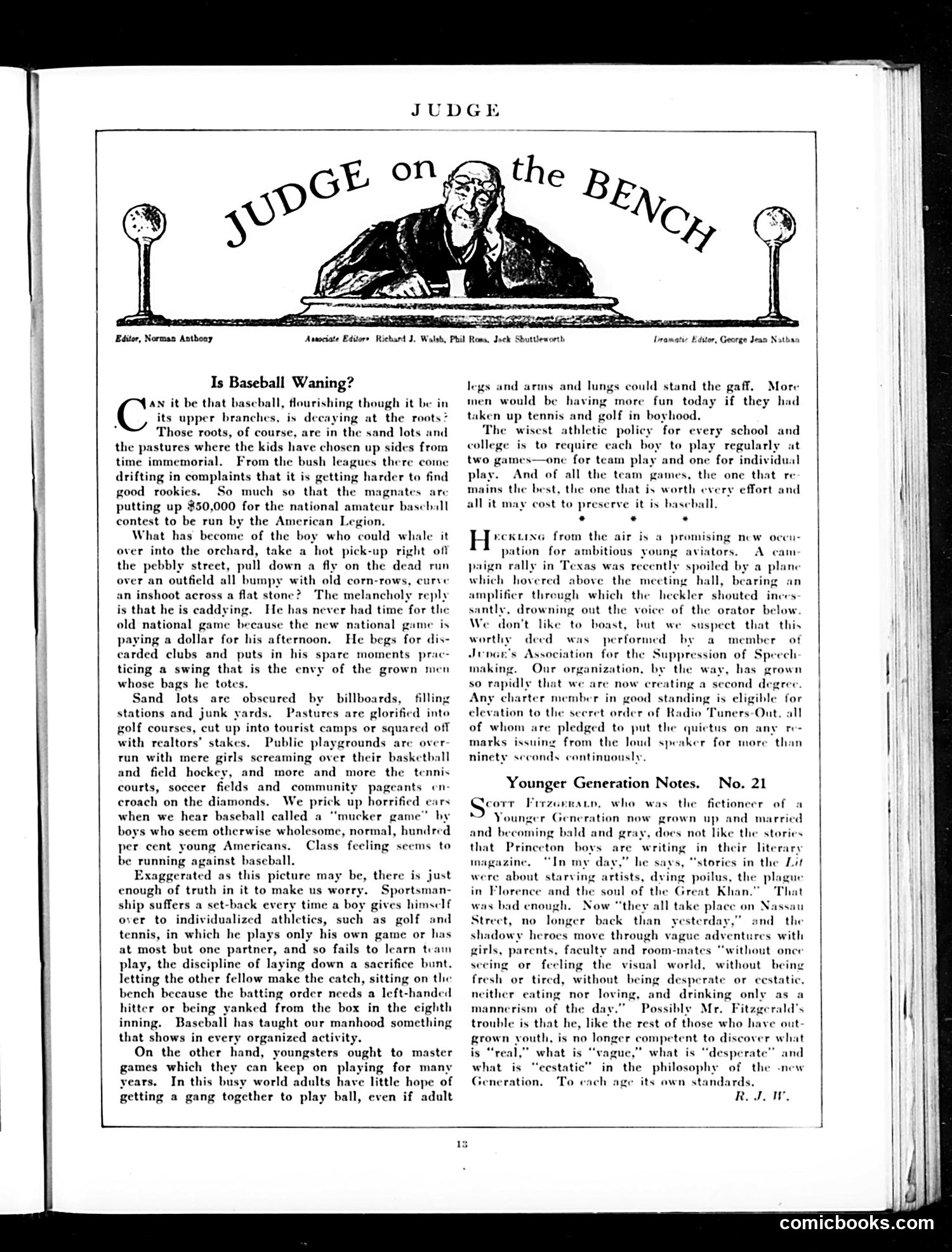 Judge — May 26, 1928 — page 15: Judge, 1928-05-26