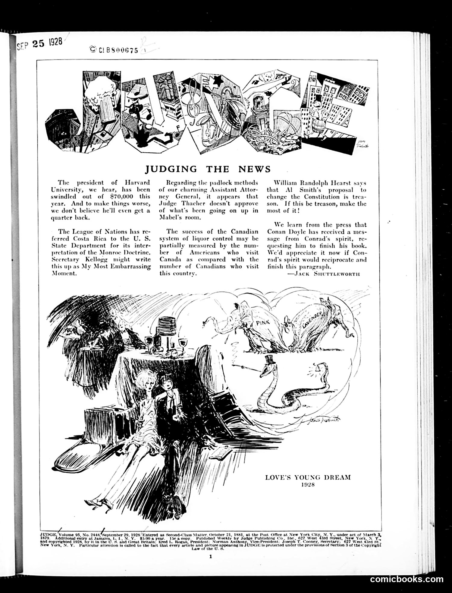 Judge — September 29, 1928 — page 3: Judge, 1928-09-29