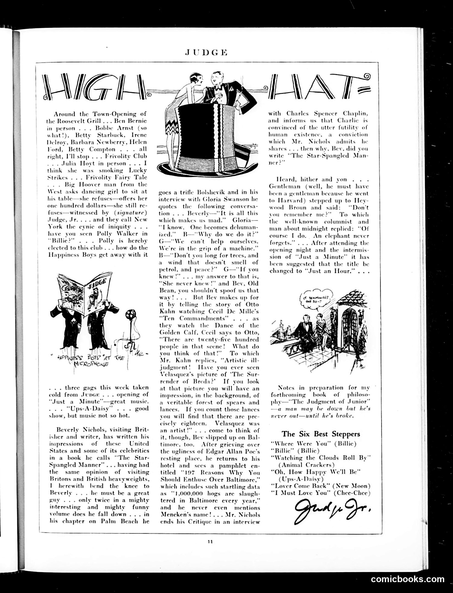 Judge — October 27, 1928 — page 13: Judge, 1928-10-27