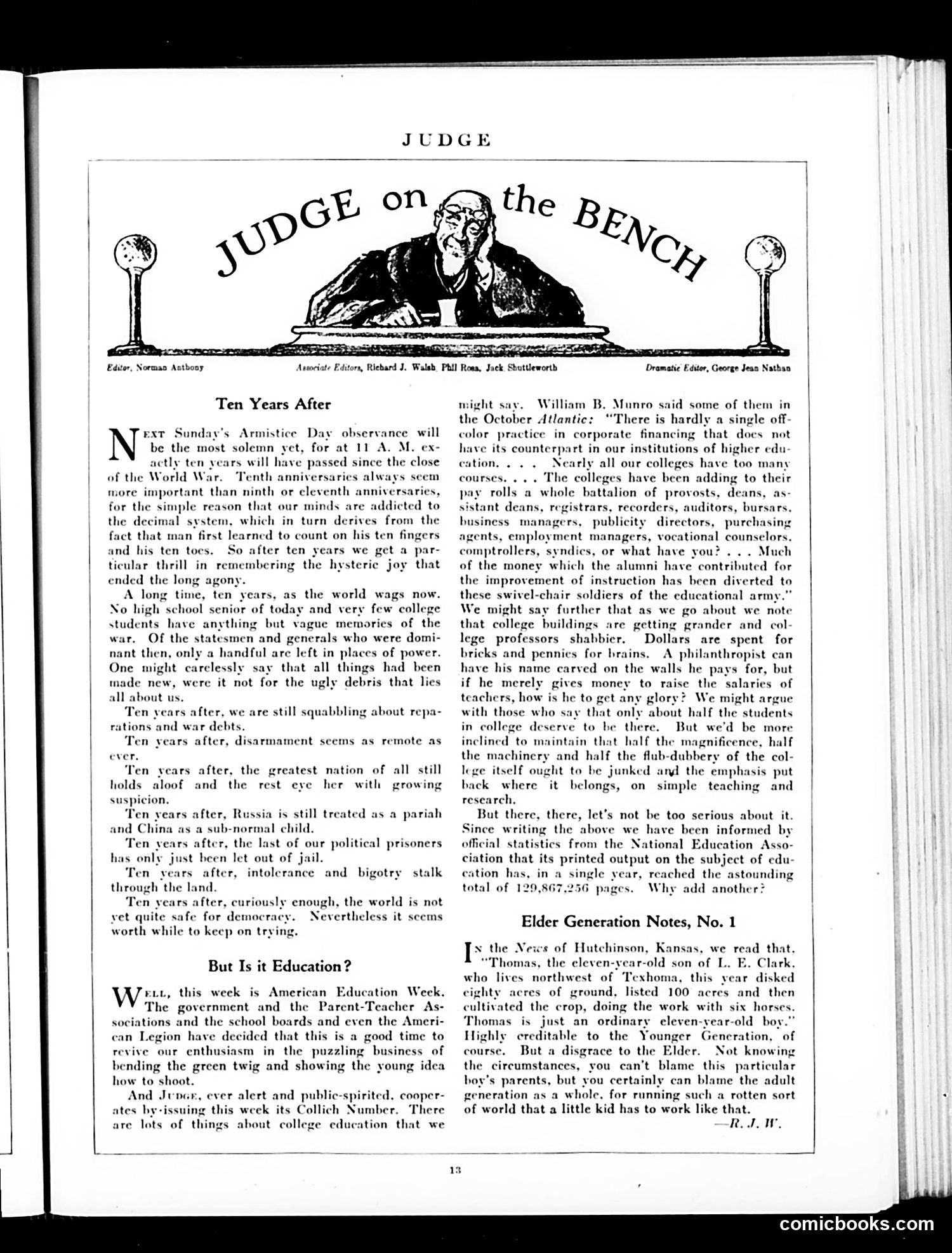 Judge — November 10, 1928 — page 15: Judge, 1928-11-10
