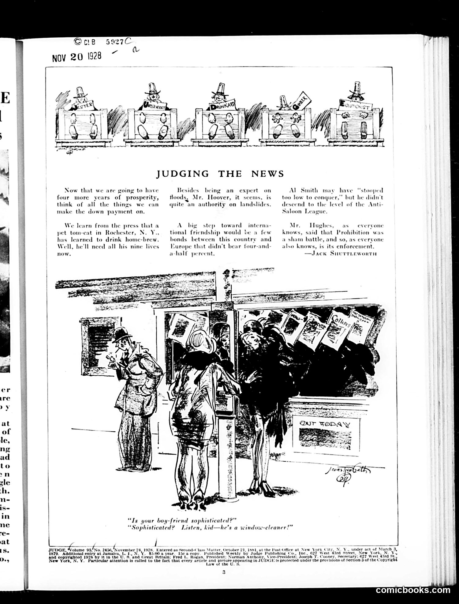 Judge — November 24, 1928 — page 5: Judge, 1928-11-24