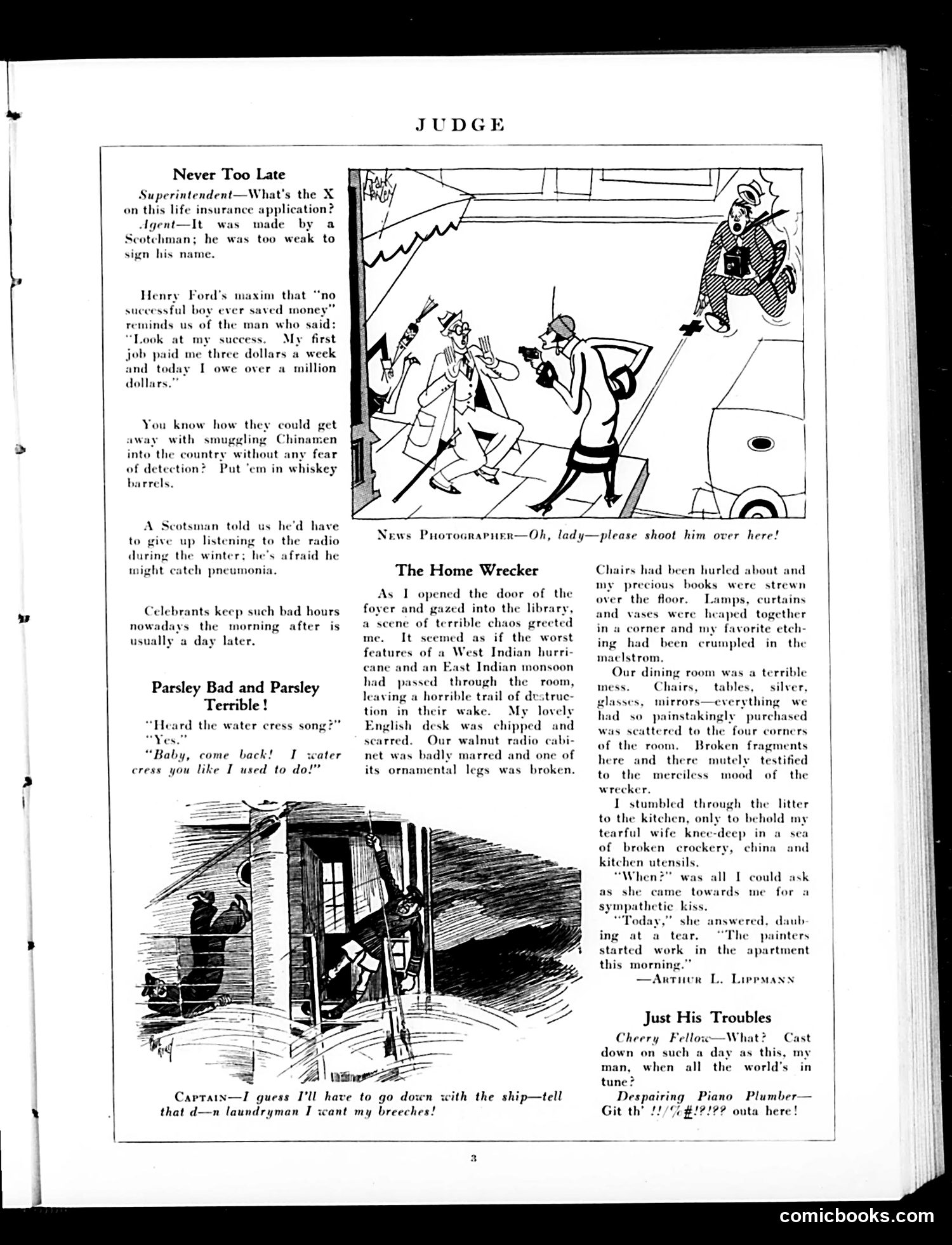 Judge — January 12, 1929 — page 5: Judge, 1929-01-12