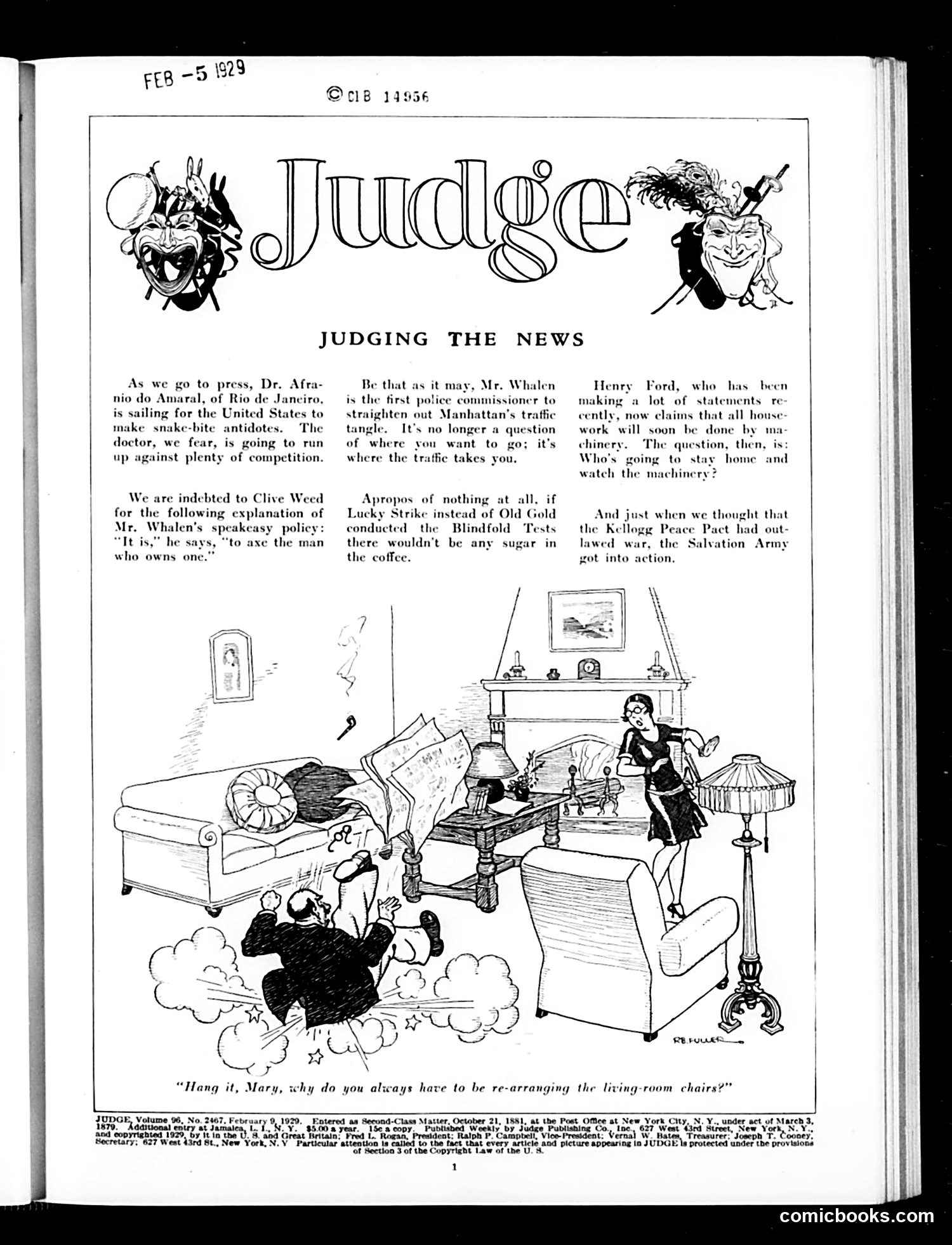 Judge — February 9, 1929 — page 3: Judge, 1929-02-09