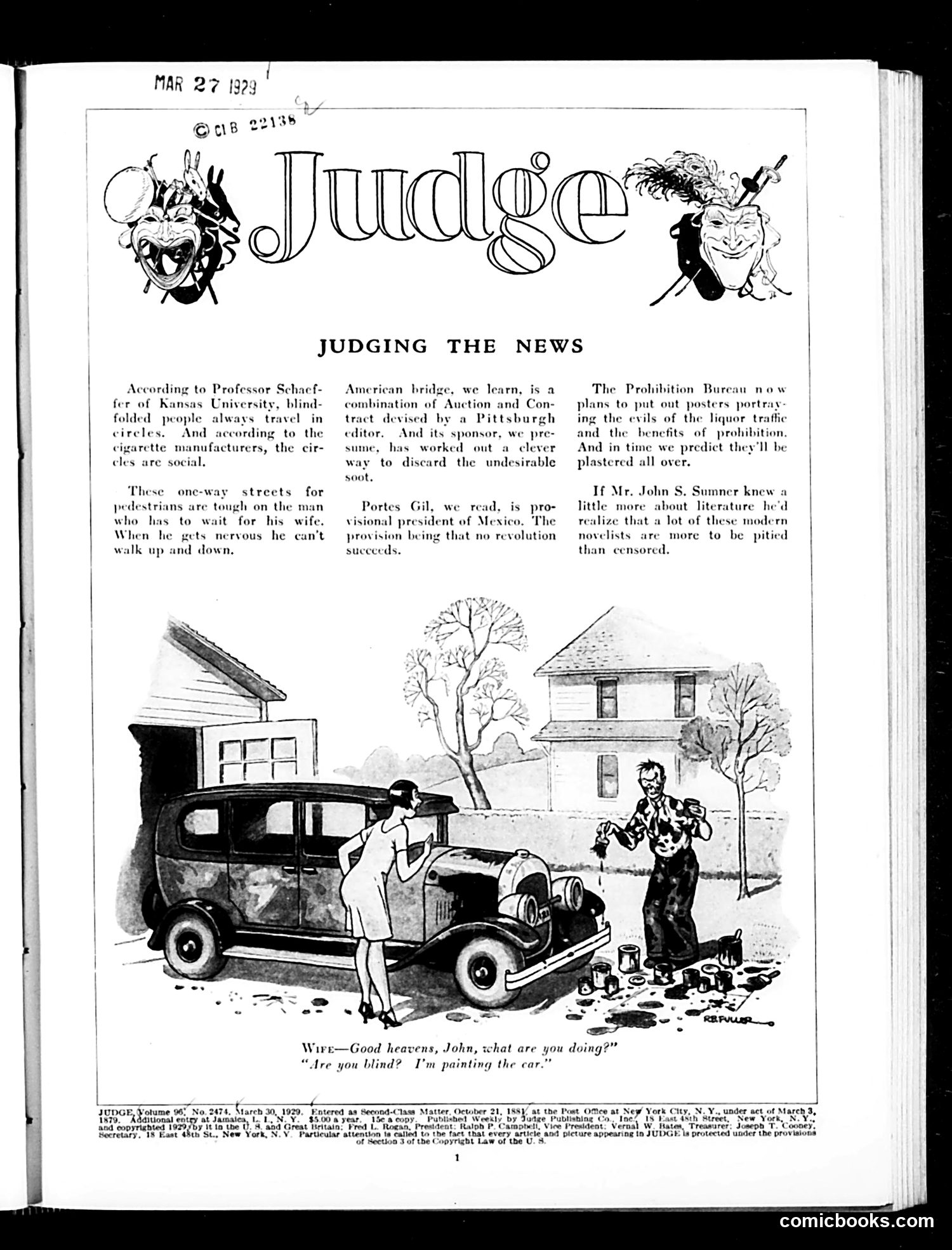 Judge — March 30, 1929 — page 3: Judge, 1929-03-30