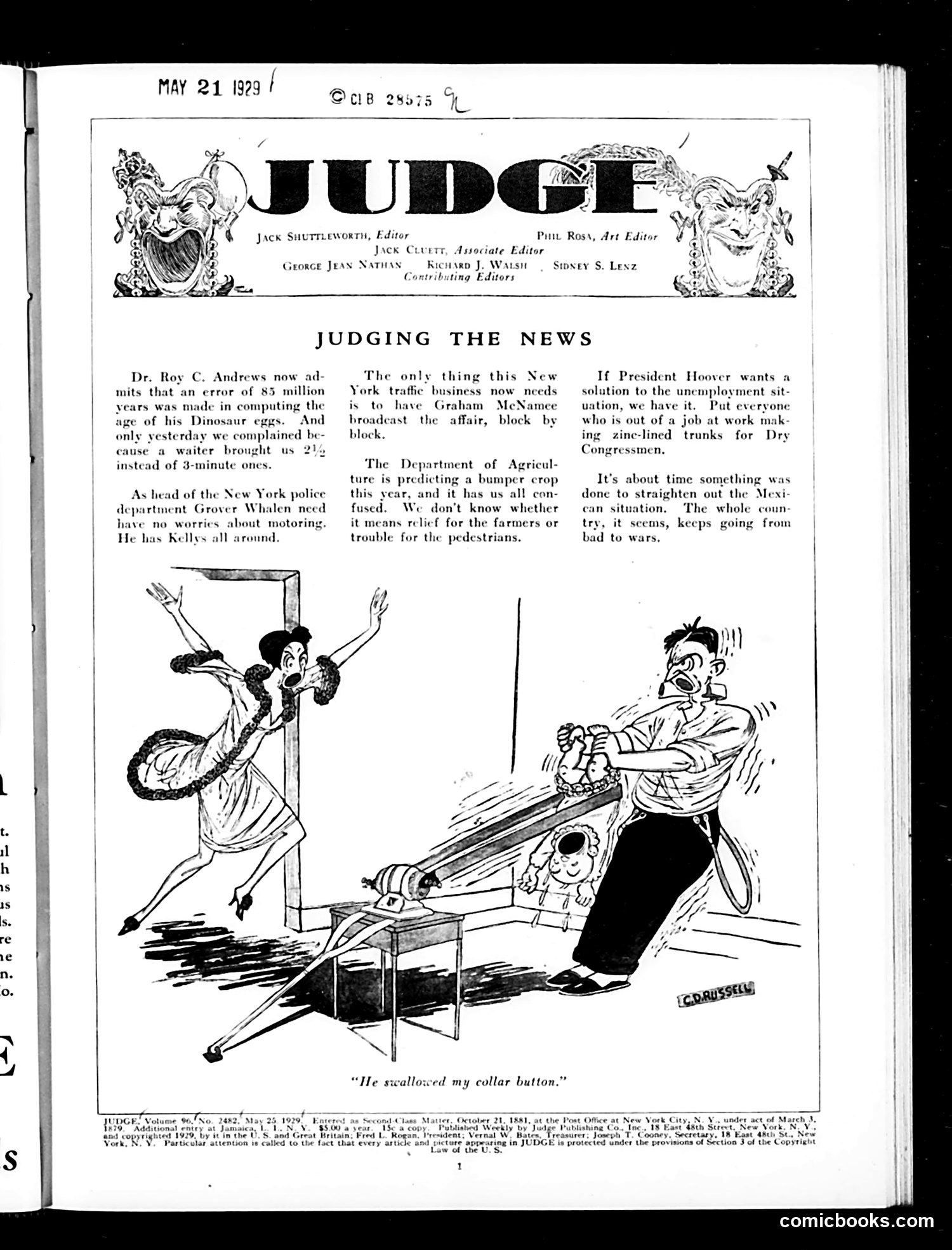 Judge — May 25, 1929 — page 3: Judge, 1929-05-25