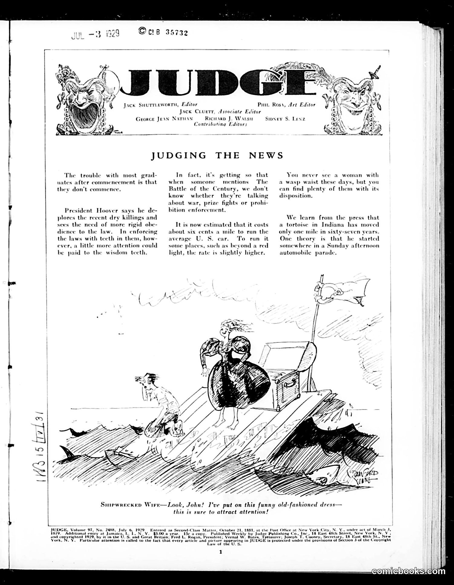 Judge — July 6, 1929 — page 3: Judge, 1929-07-06