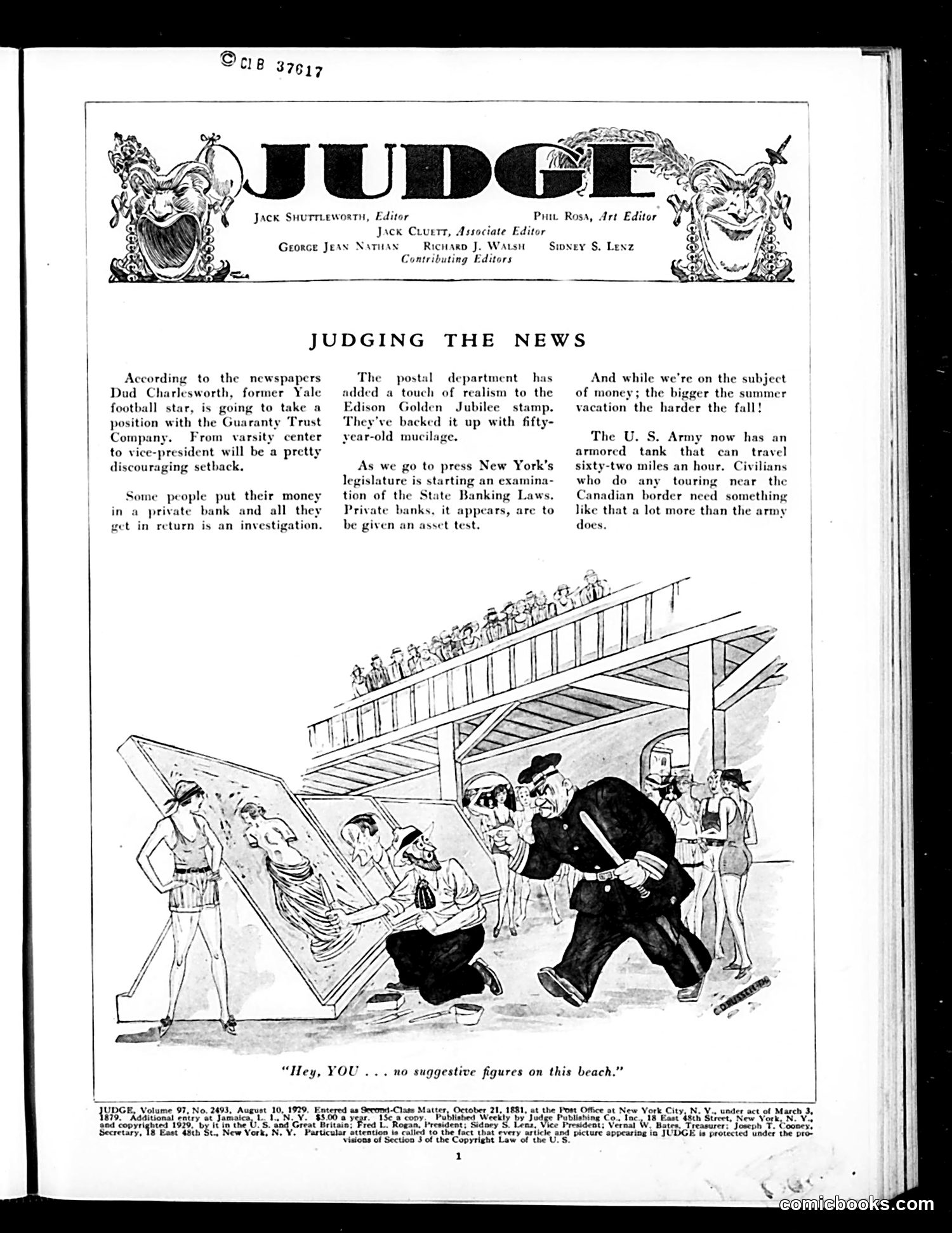 Judge — August 10, 1929 — page 3: Judge, 1929-08-10