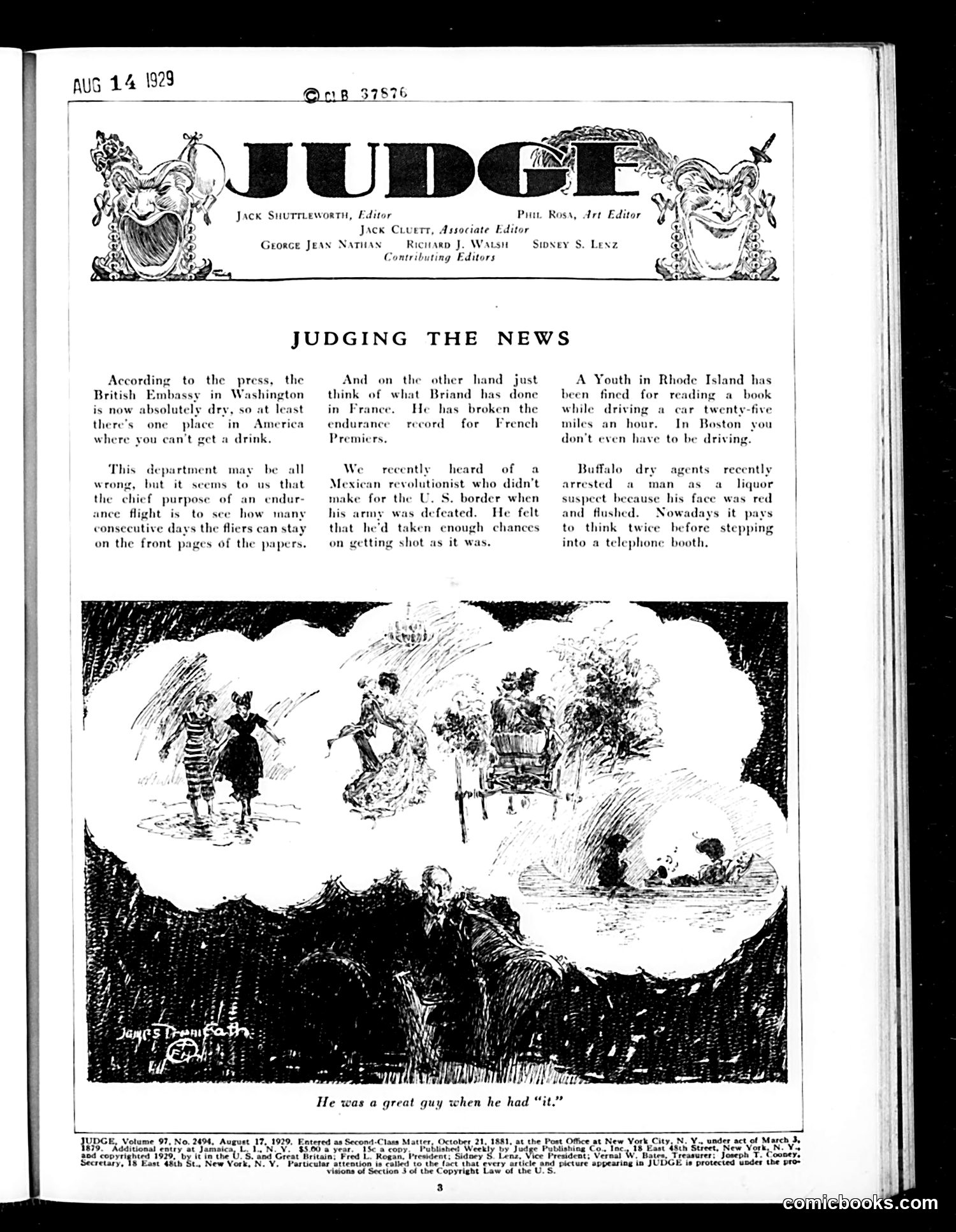 Judge — August 17, 1929 — page 5: Judge, 1929-08-17