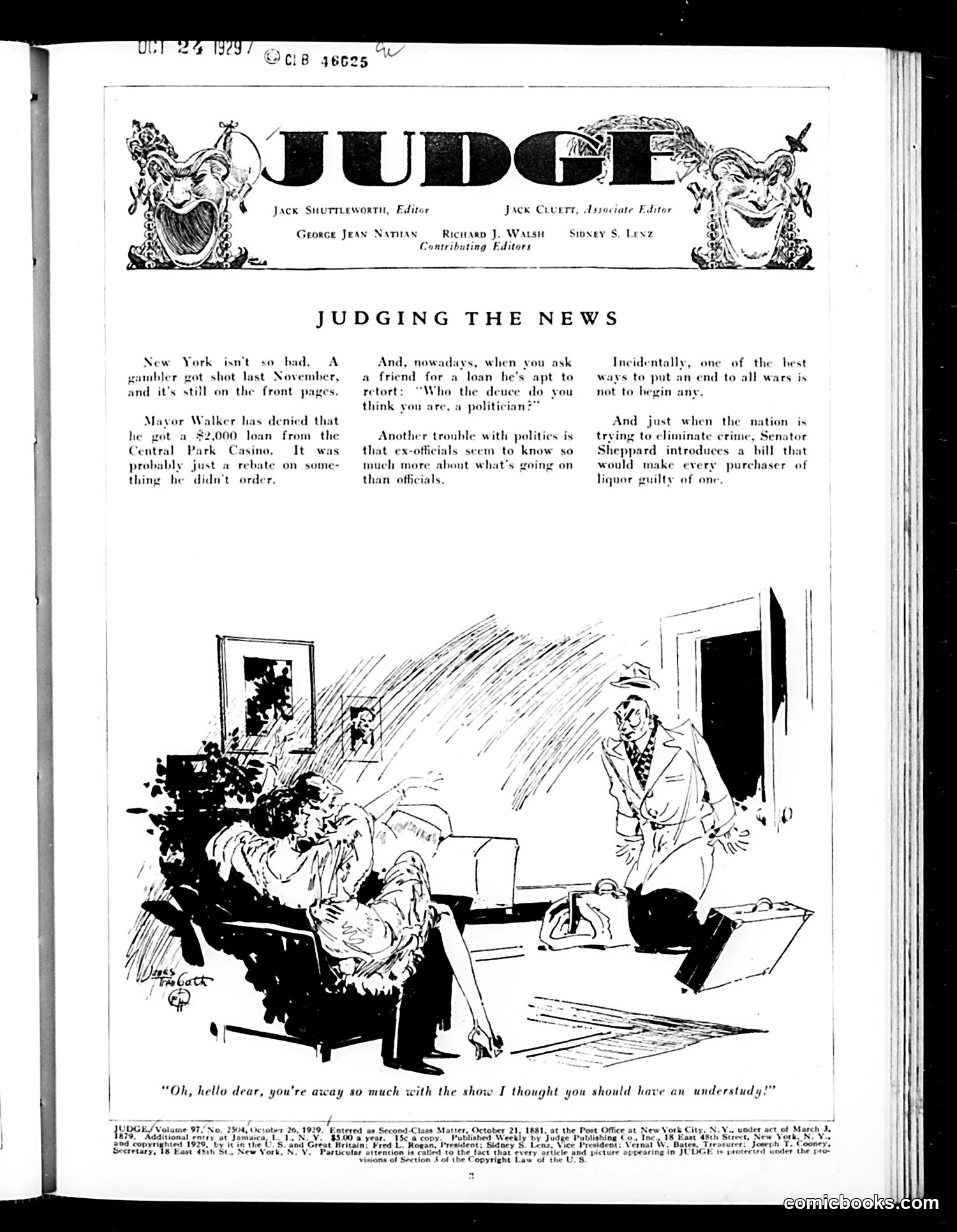 Judge — October 26, 1929 — page 5: Judge, 1929-10-26