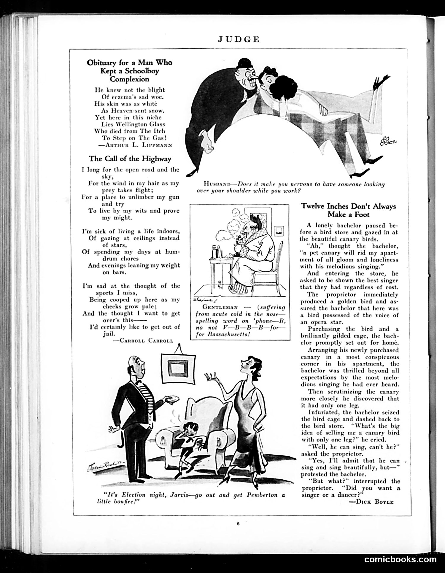 Judge — November 2, 1929 — page 8: Judge, 1929-11-02