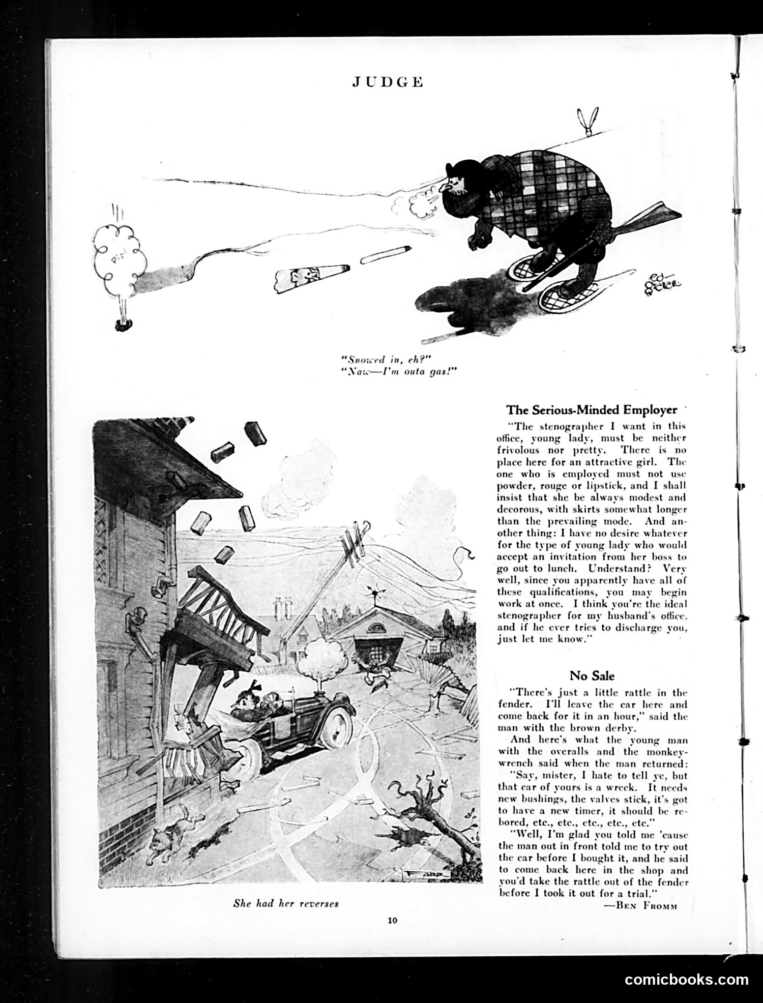 Judge — January 4, 1930 — page 12: Judge, 1930-01-04
