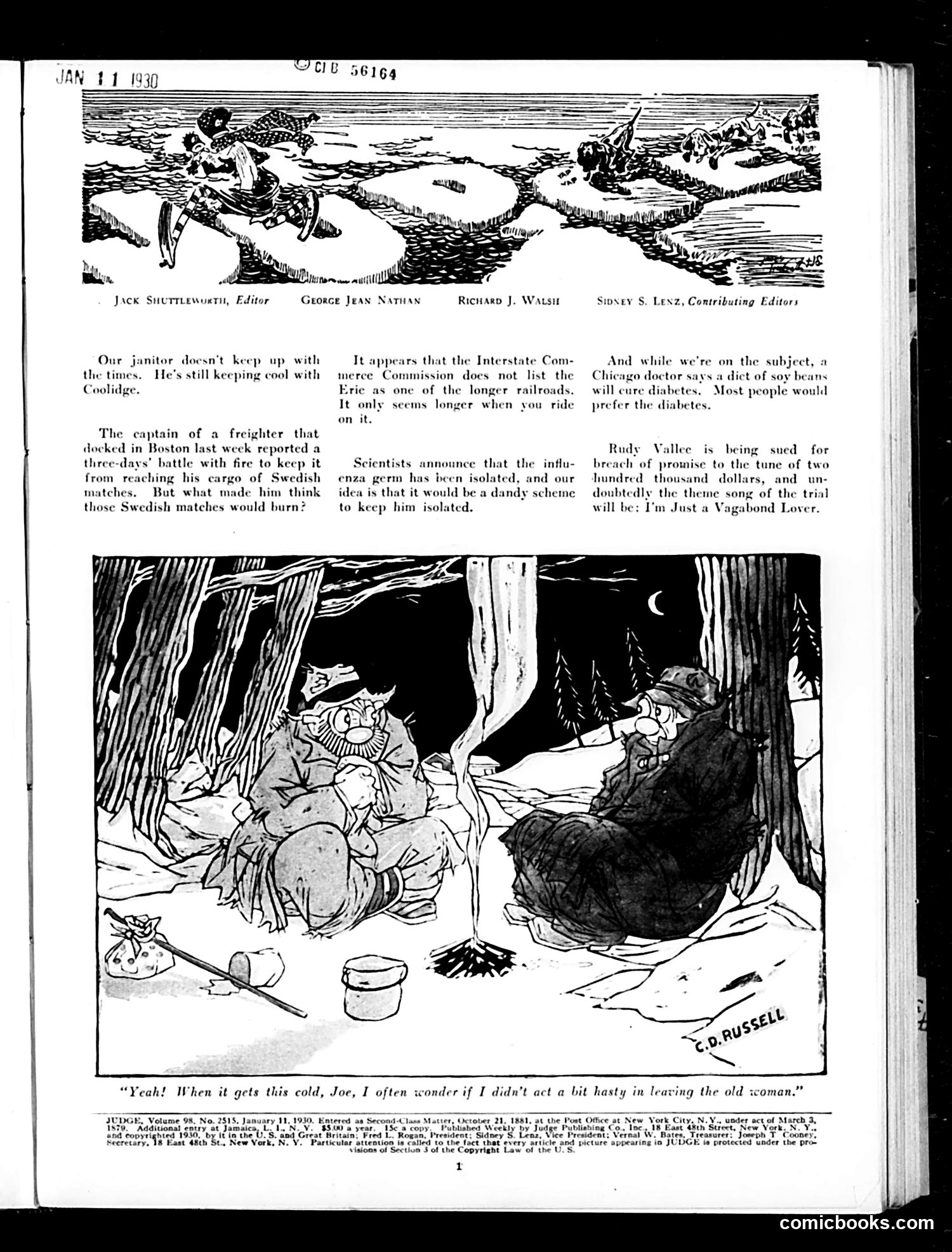 Judge — January 11, 1930 — page 3: Judge, 1930-01-11