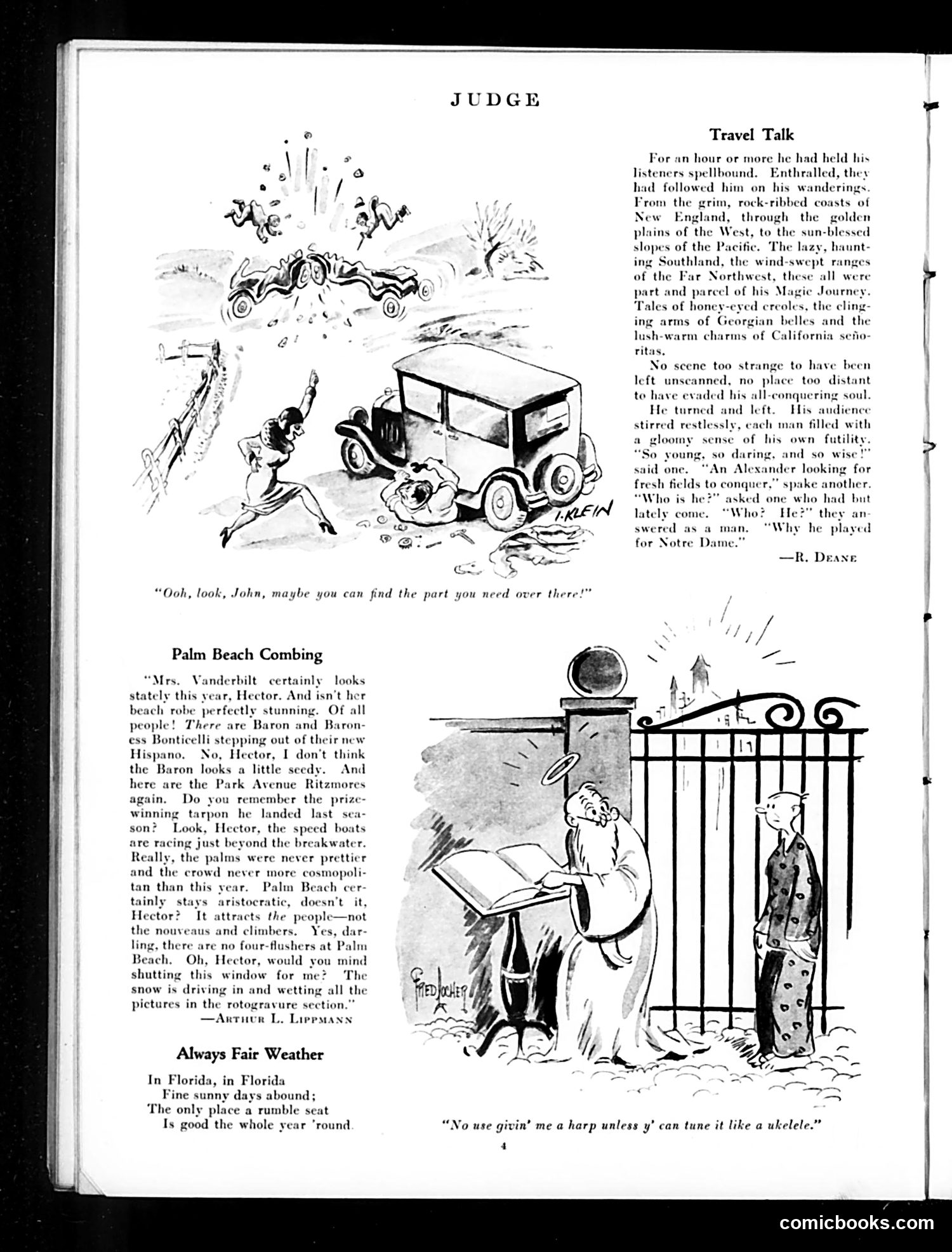 Judge — January 11, 1930 — page 6: Judge, 1930-01-11
