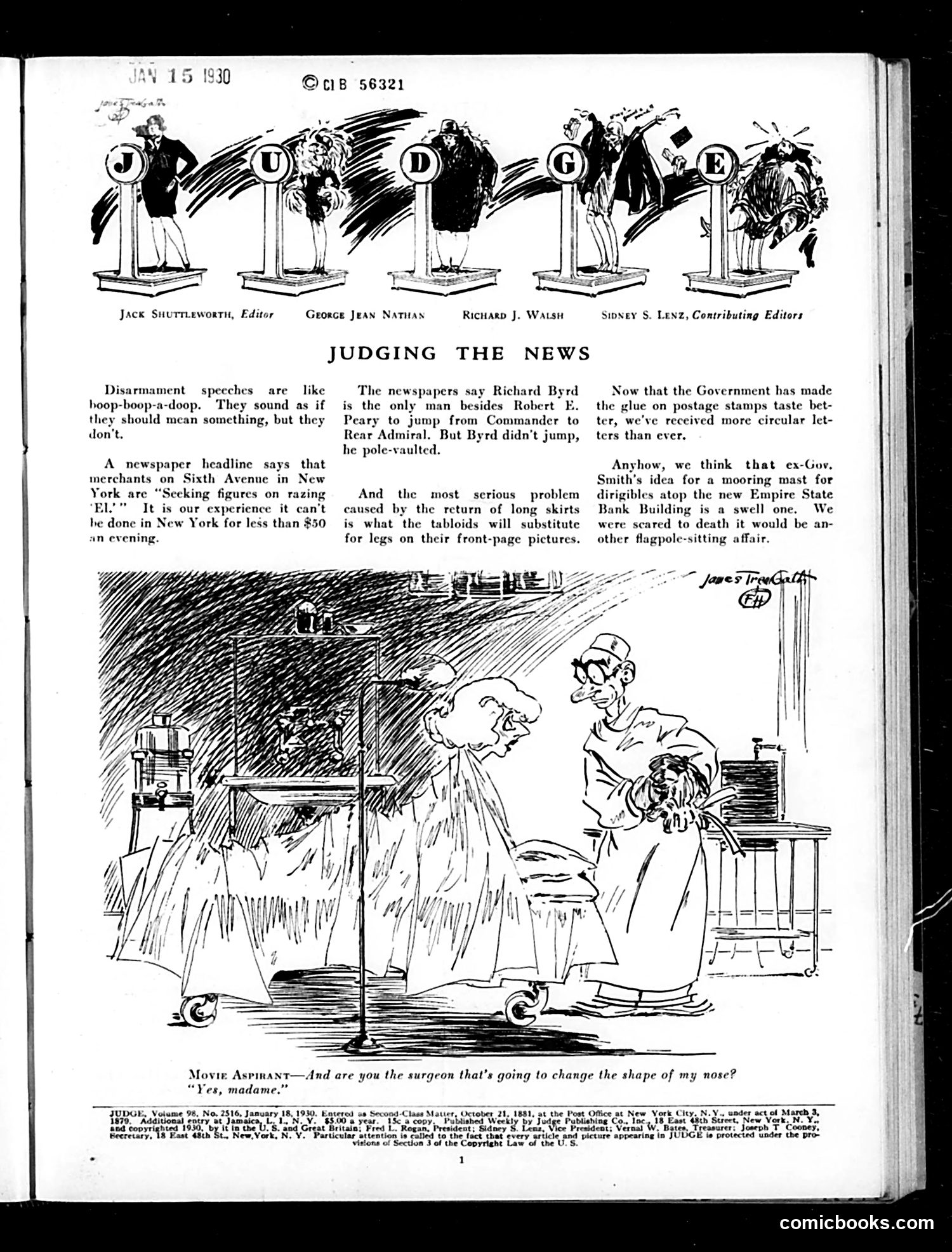 Judge — January 18, 1930 — page 3: Judge, 1930-01-18