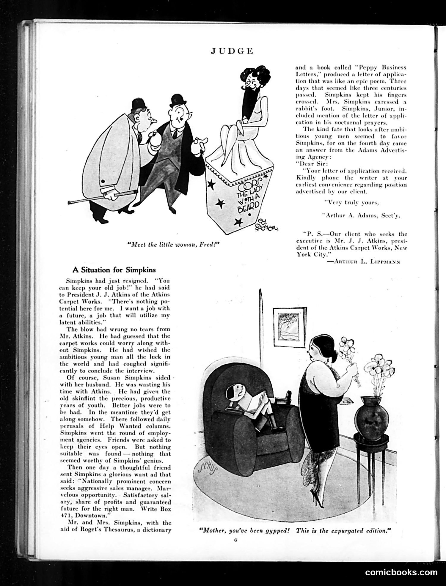 Judge — January 25, 1930 — page 8: Judge, 1930-01-25