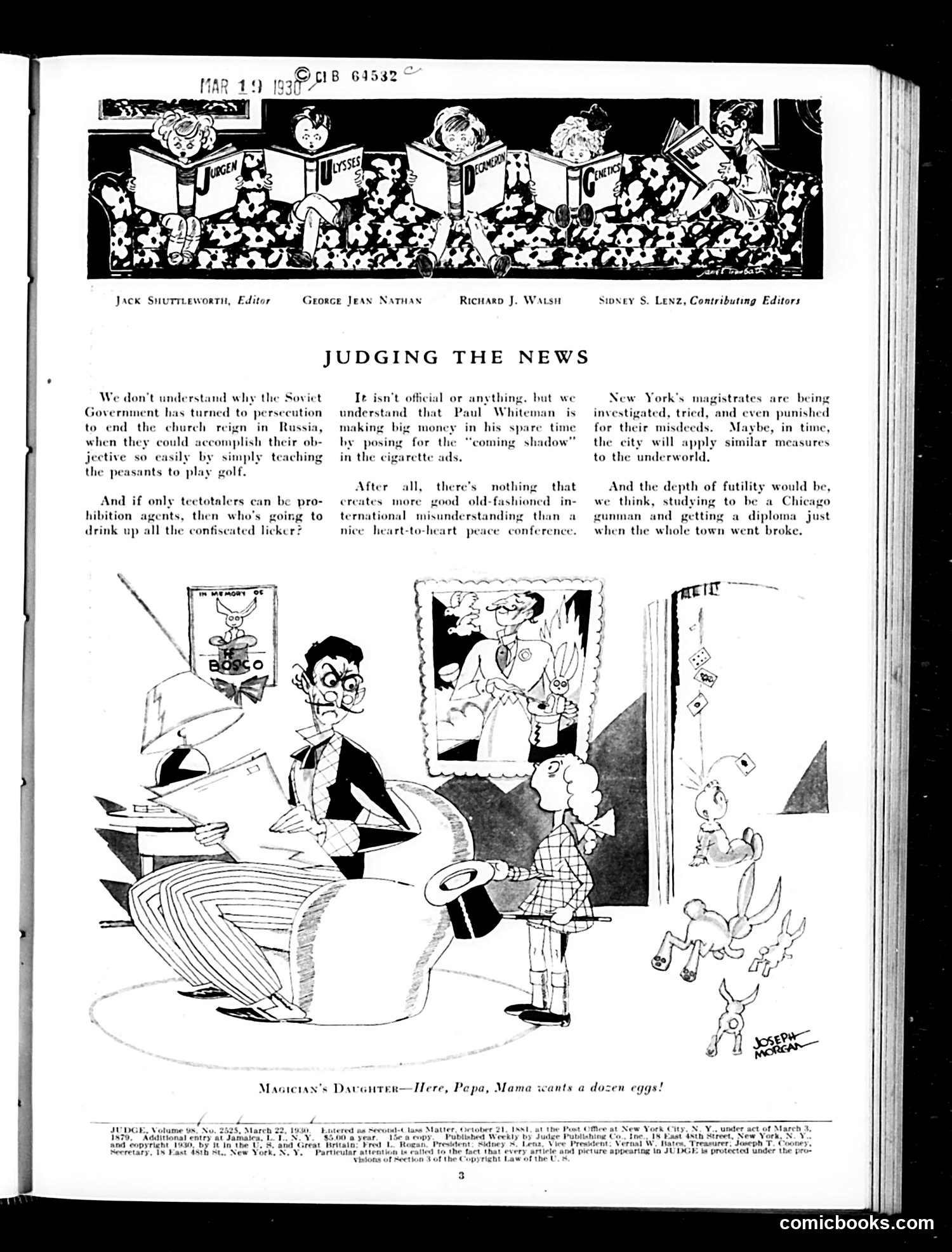 Judge — March 22, 1930 — page 5: Judge, 1930-03-22