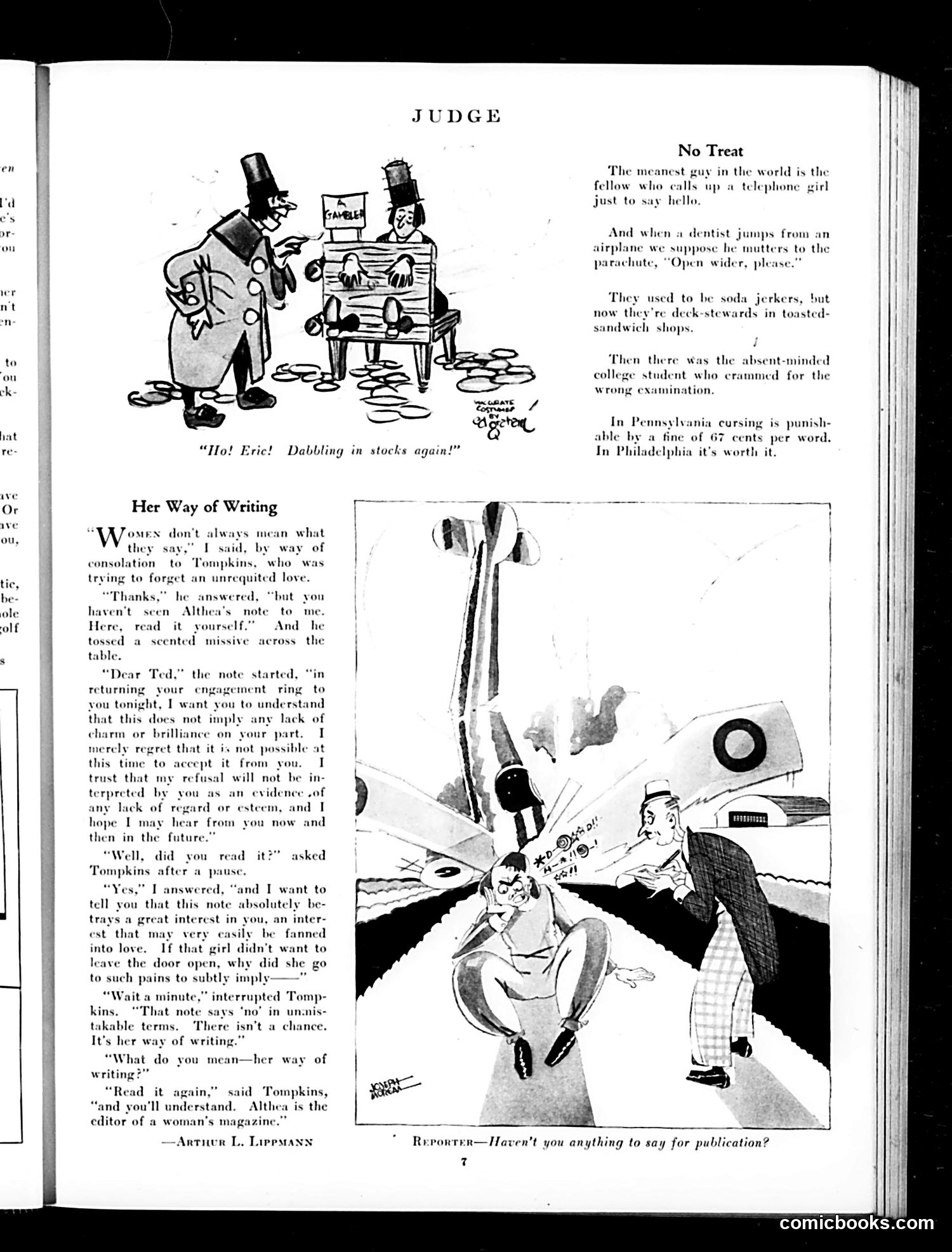 Judge — March 22, 1930 — page 9: Judge, 1930-03-22
