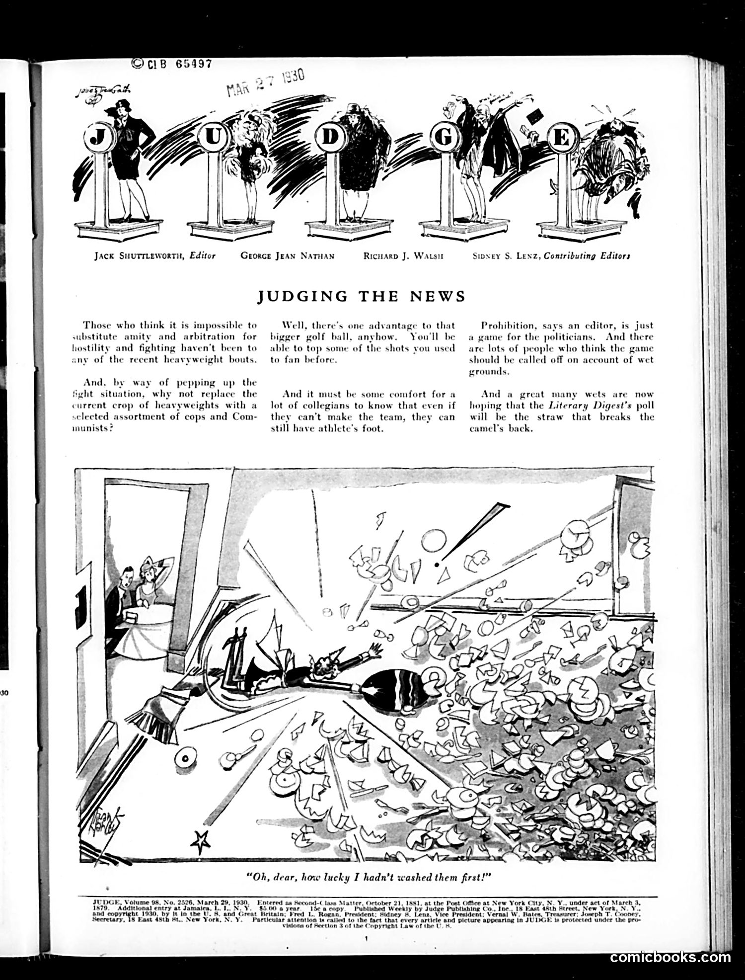 Judge — March 29, 1930 — page 3: Judge, 1930-03-29