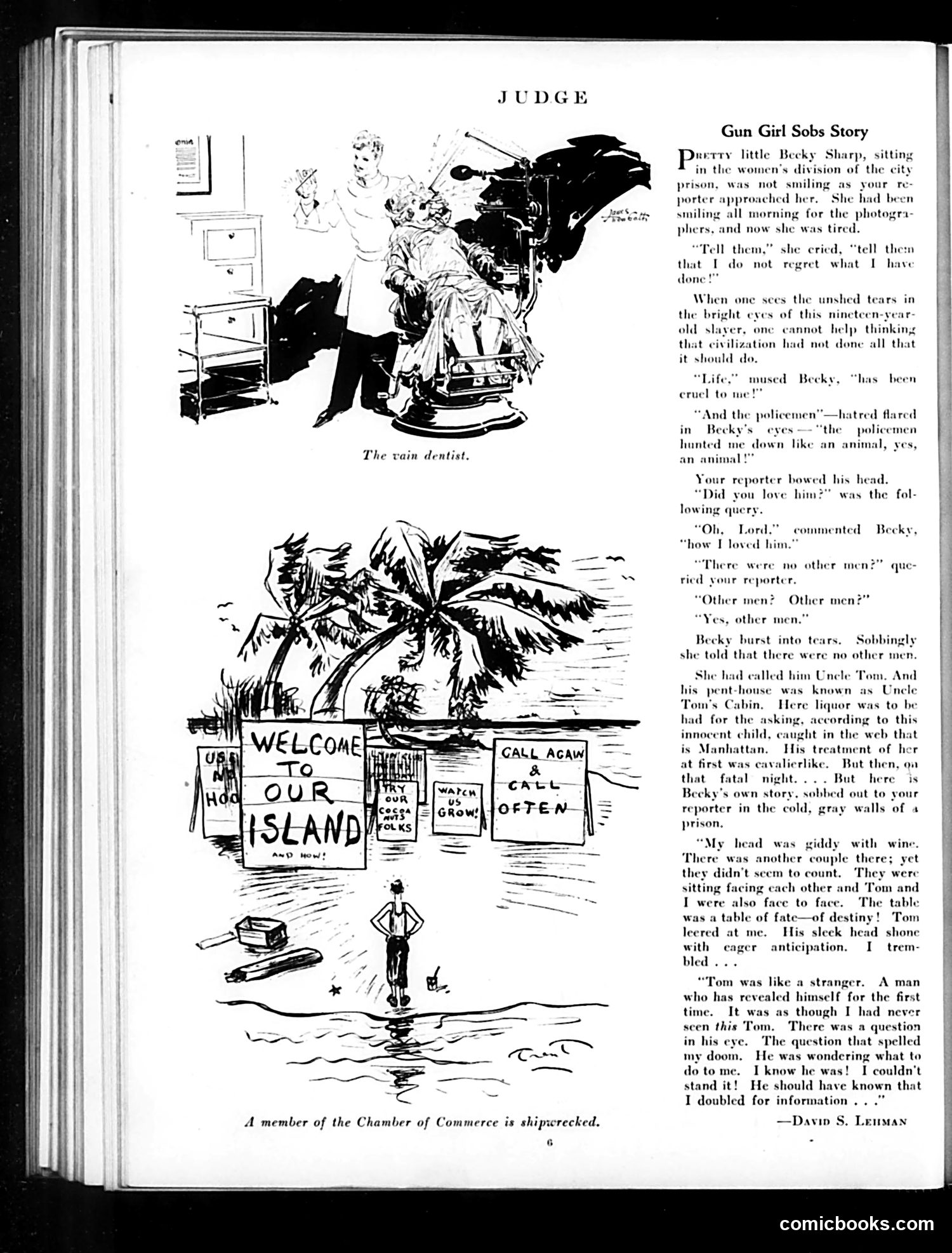 Judge — April 12, 1930 — page 8: Judge, 1930-04-12