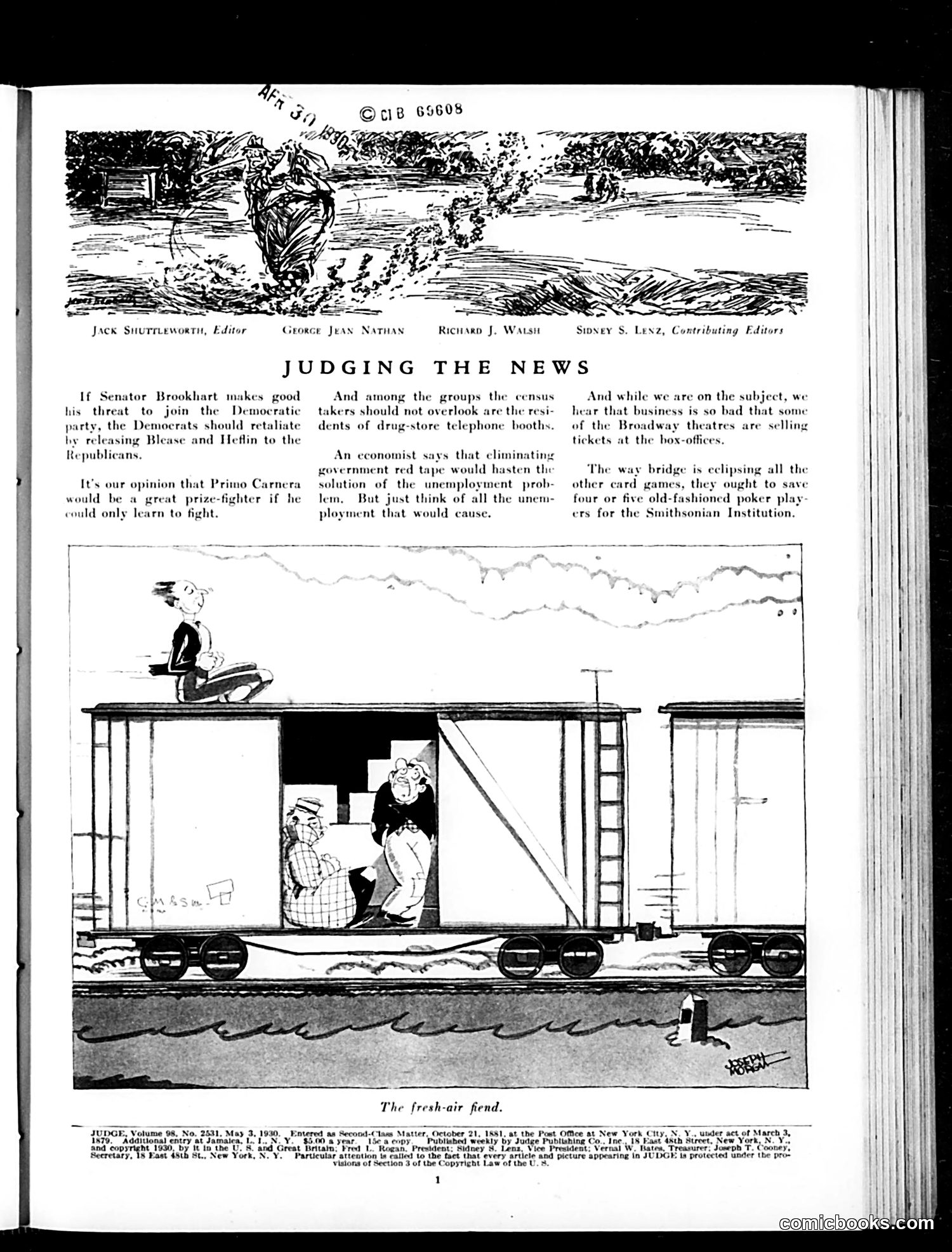 Judge — May 3, 1930 — page 3: Judge, 1930-05-03