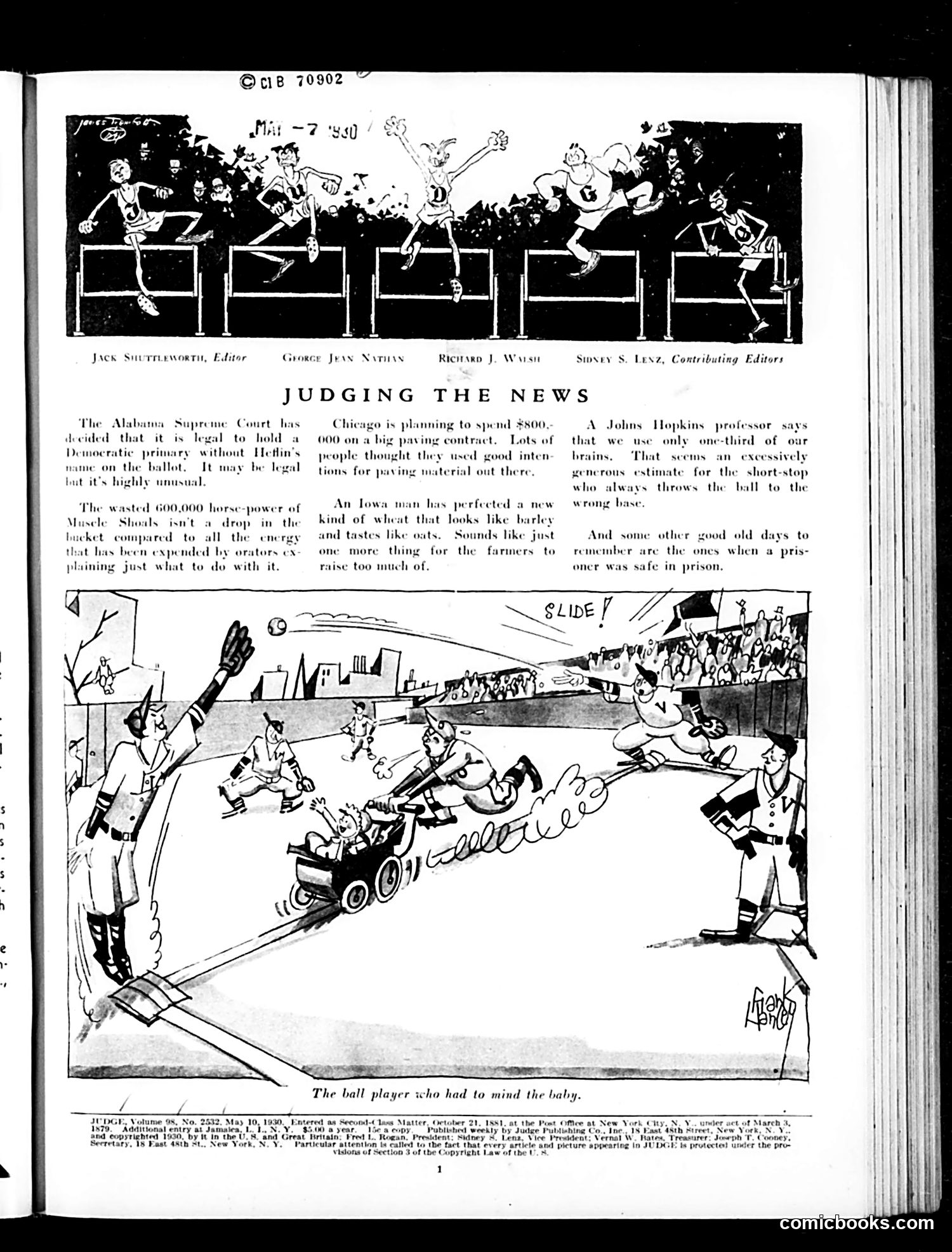 Judge — May 10, 1930 — page 3: Judge, 1930-05-10