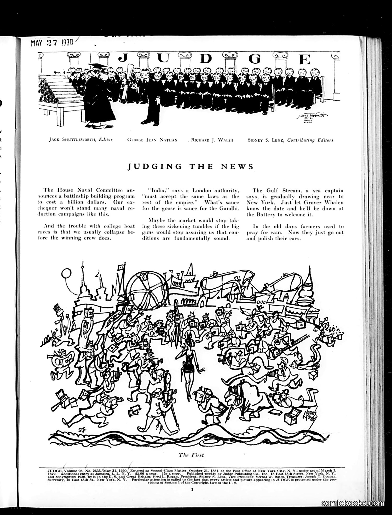Judge — May 31, 1930 — page 3: Judge, 1930-05-31