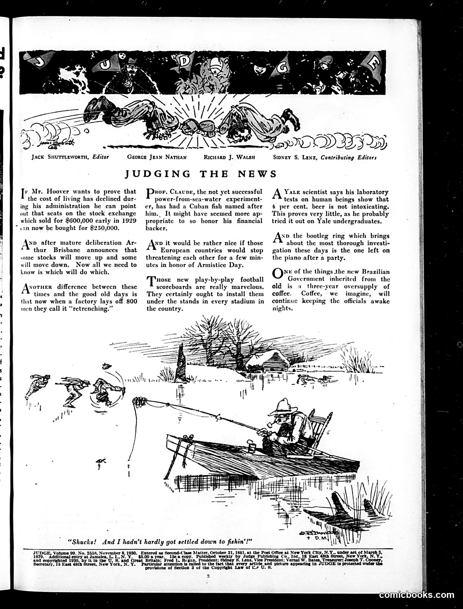 Judge — November 8, 1930 — page 5: Judge, 1930-11-08