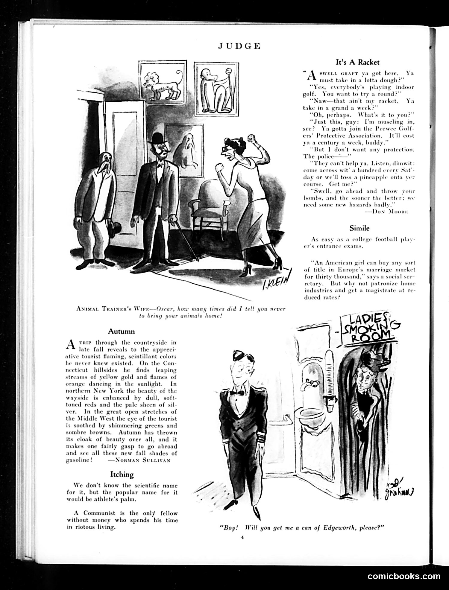 Judge — November 15, 1930 — page 6: Judge, 1930-11-15