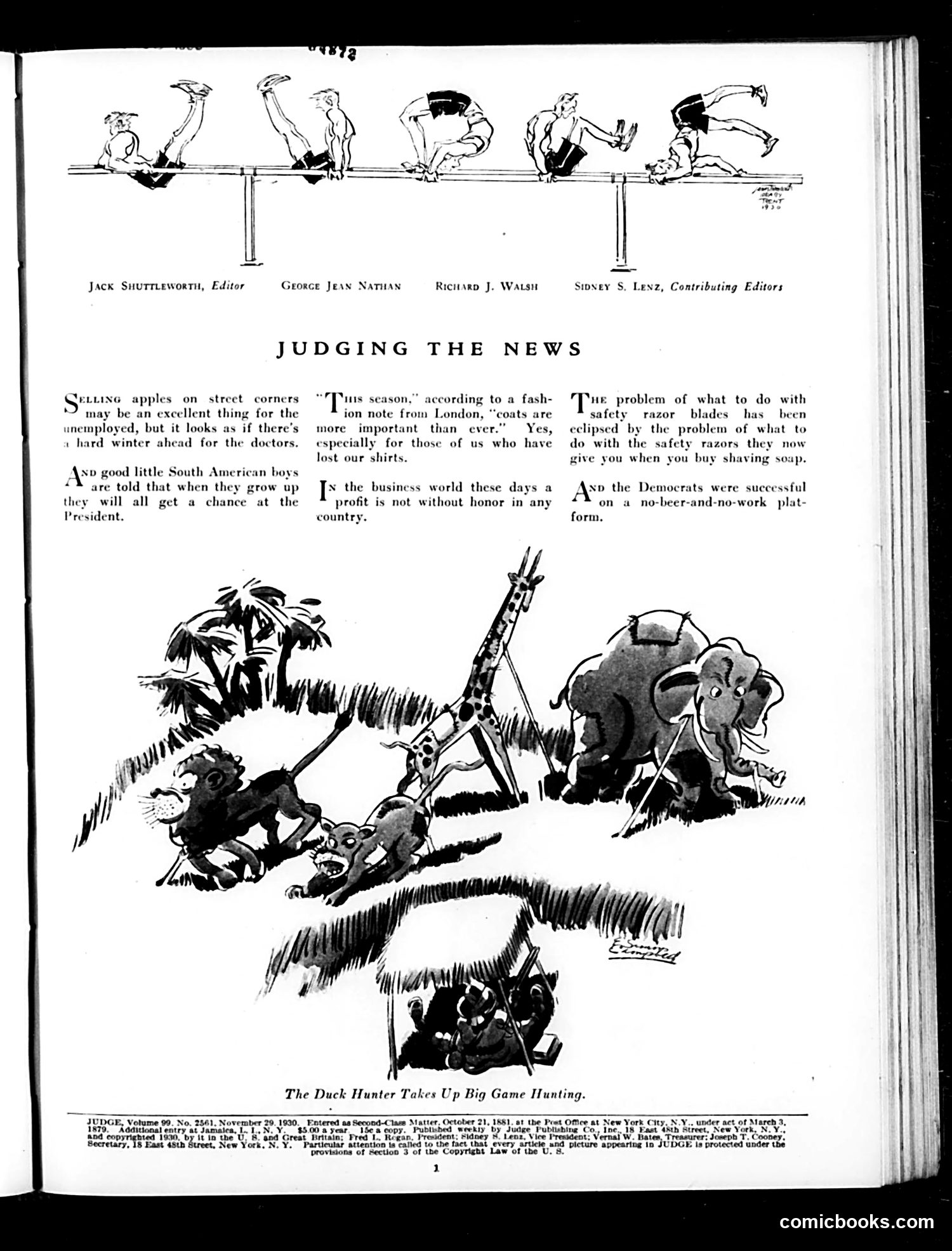 Judge — November 29, 1930 — page 3: Judge, 1930-11-29