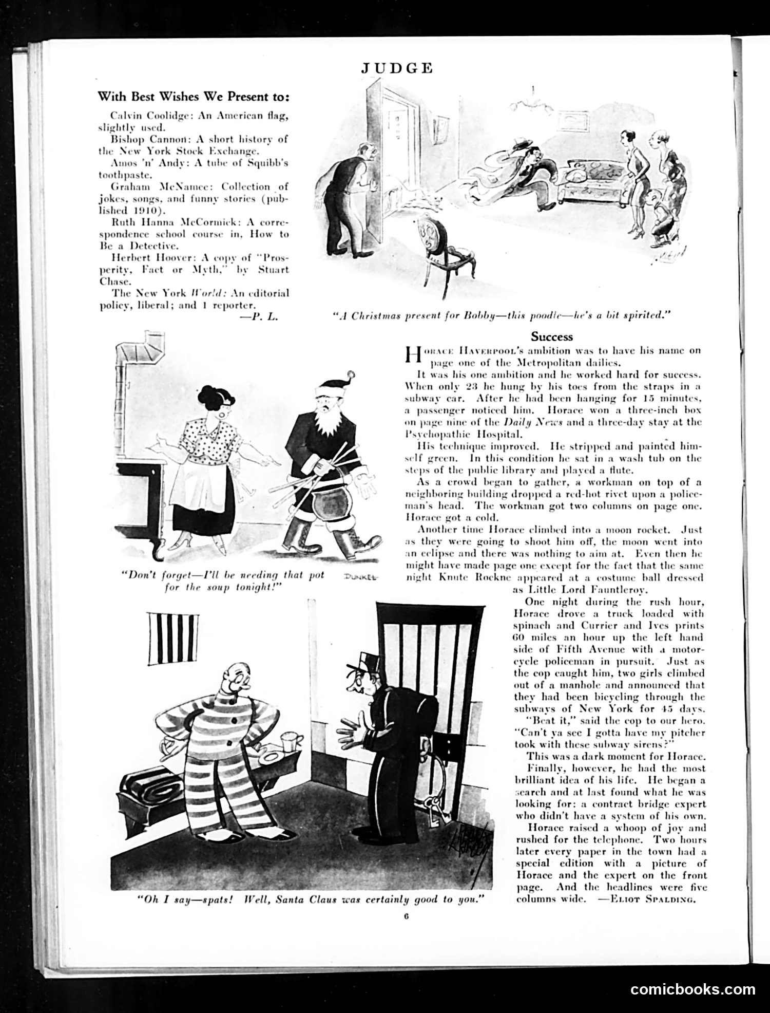 Judge — December 27, 1930 — page 8: Judge, 1930-12-27