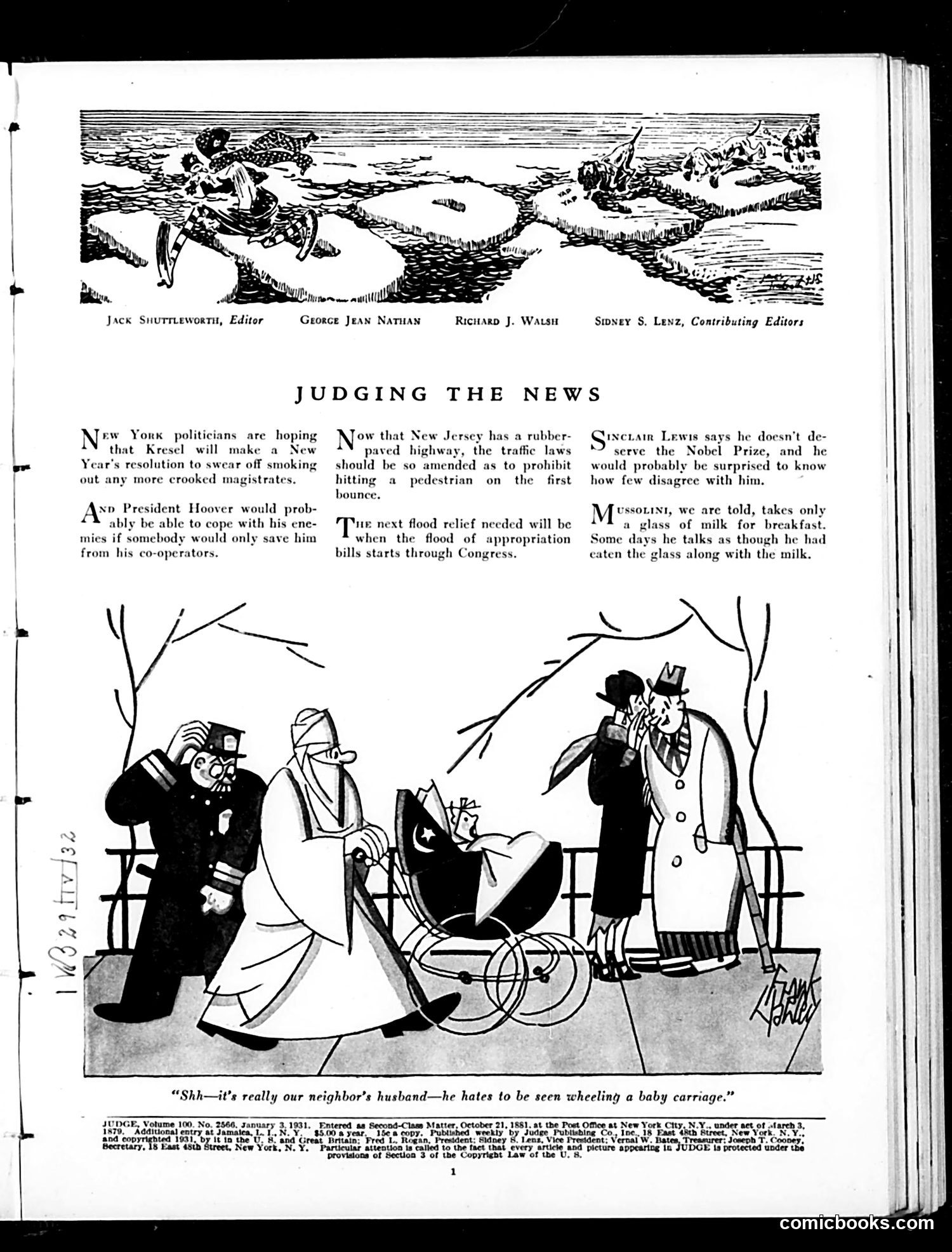 Judge — January 3, 1931 — page 3: Judge, 1931-01-03