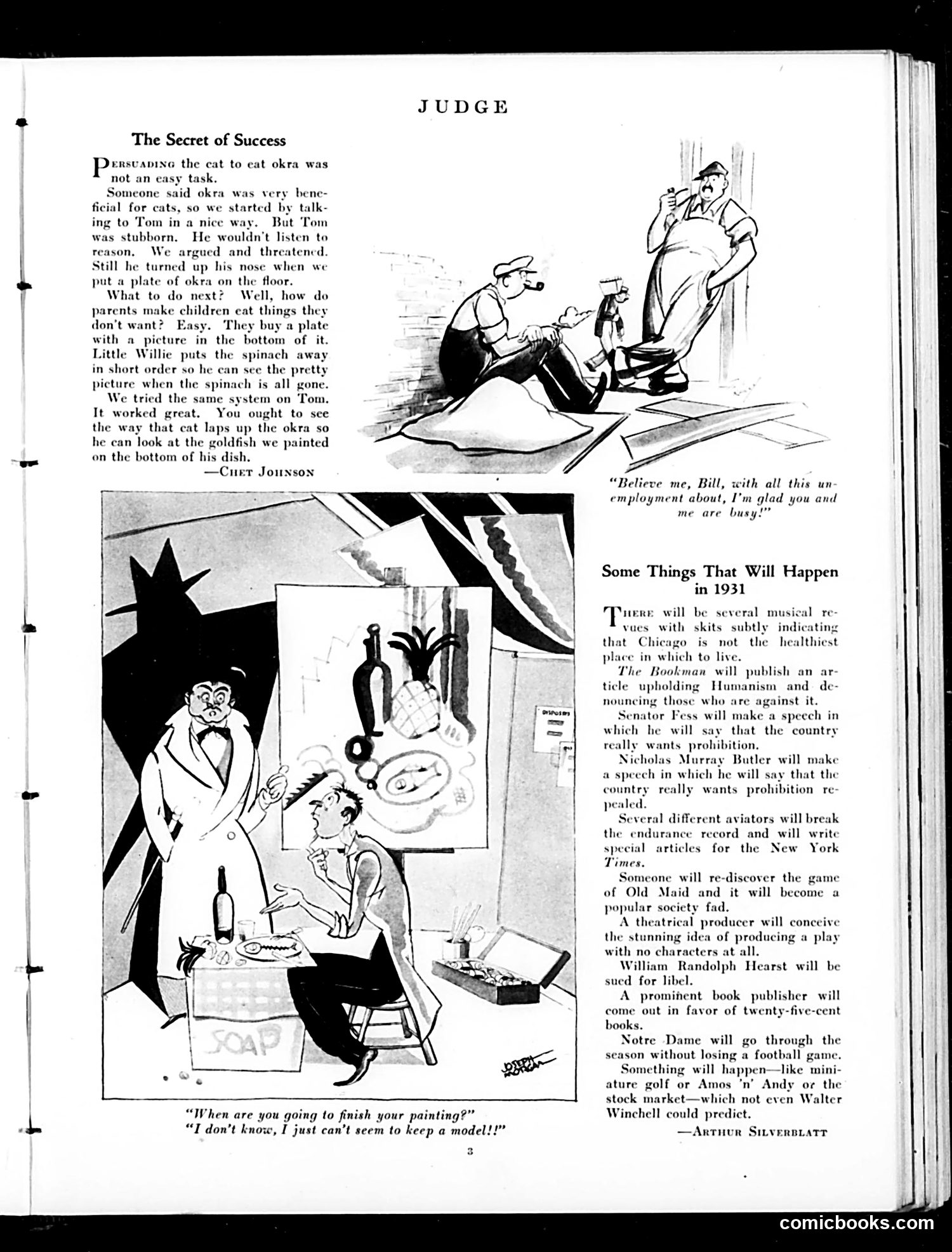 Judge — January 3, 1931 — page 5: Judge, 1931-01-03
