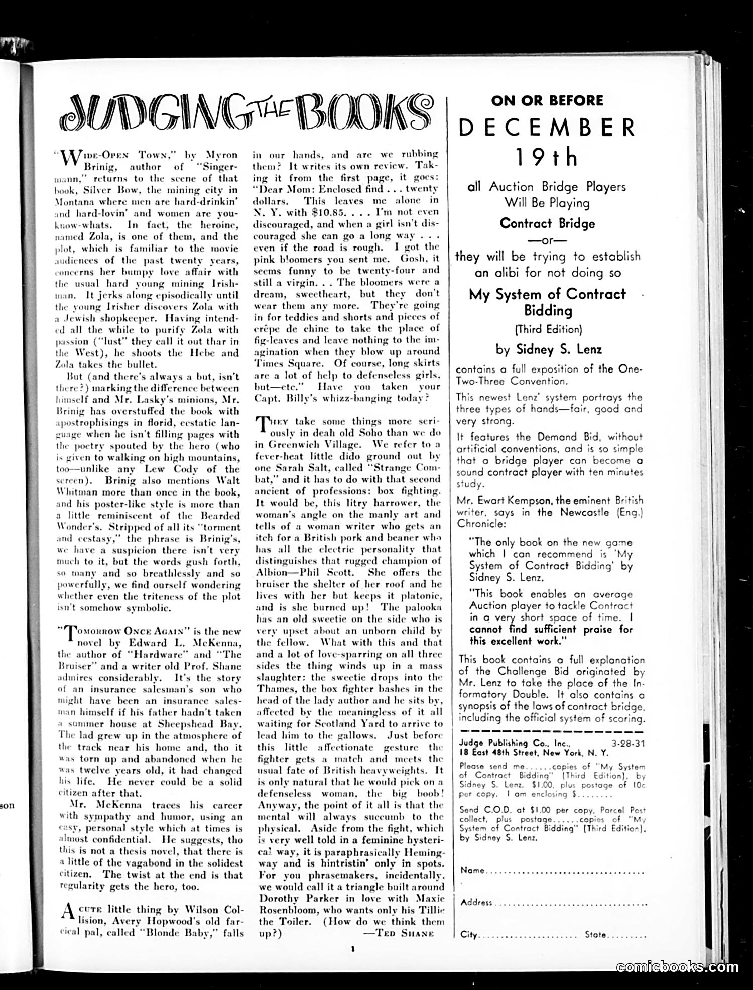 Judge — March 28, 1931 — page 3: Judge, 1931-03-28